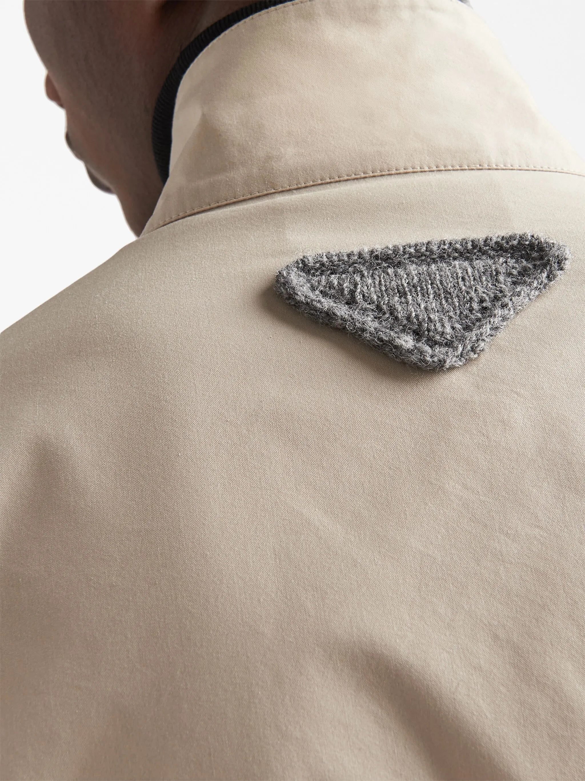 triangle-logo blouson jacket
