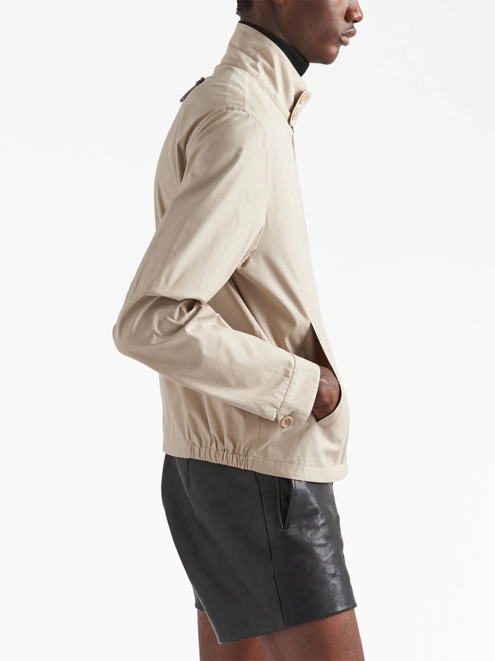 triangle-logo blouson jacket