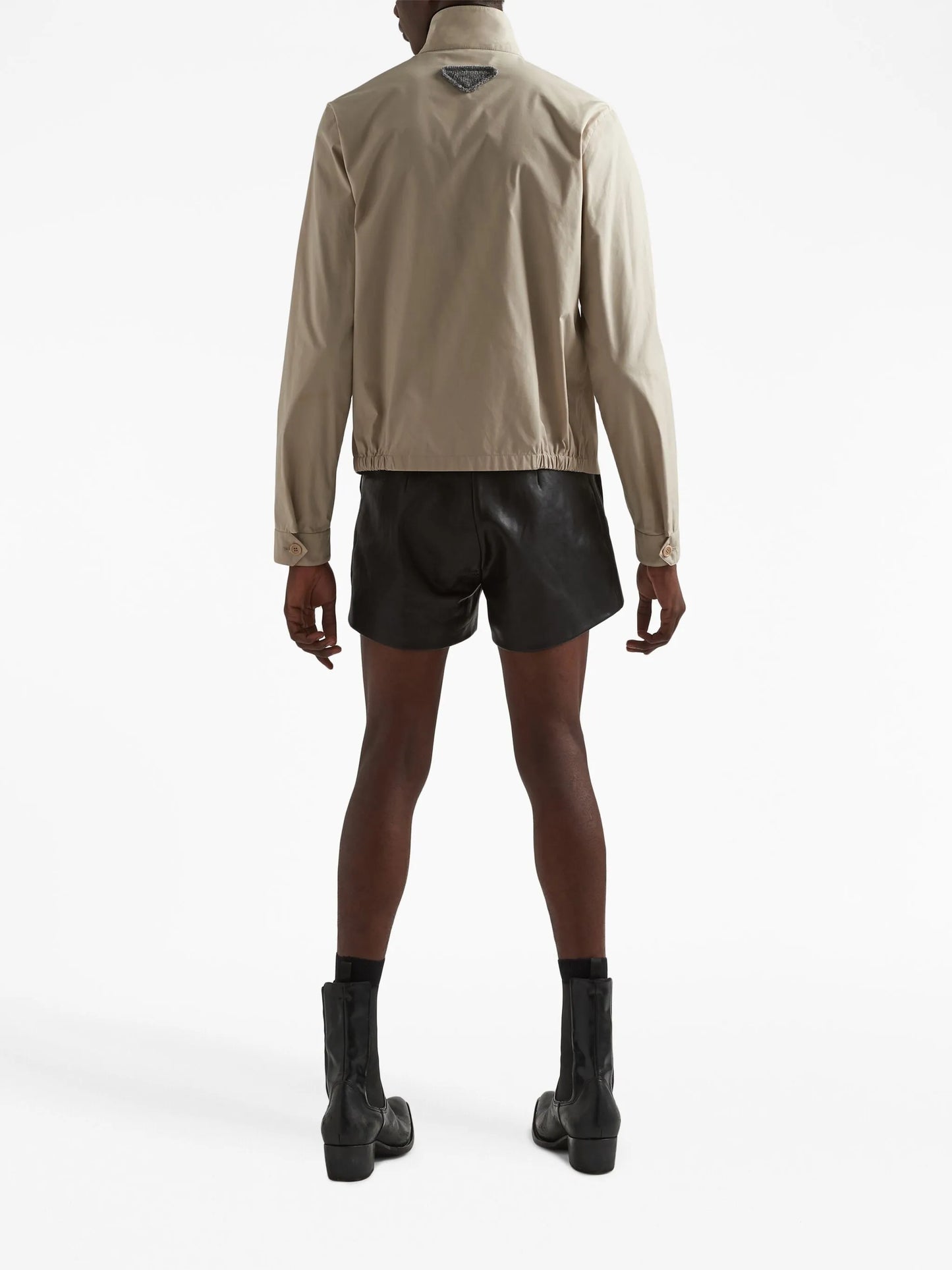 triangle-logo blouson jacket