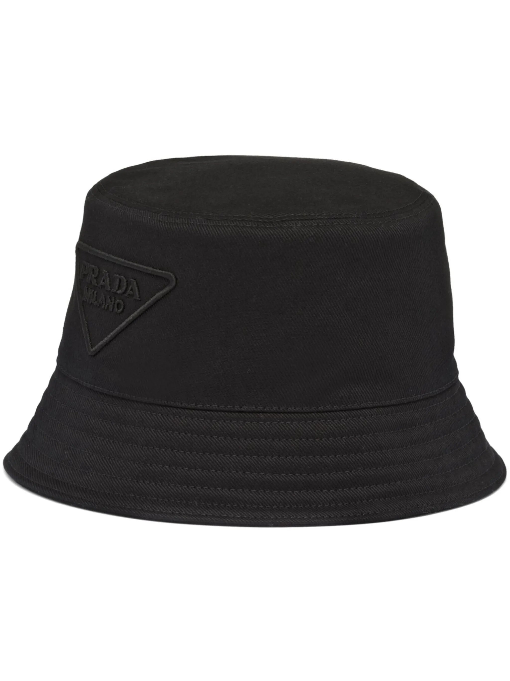 logo-embroidered bucket hat