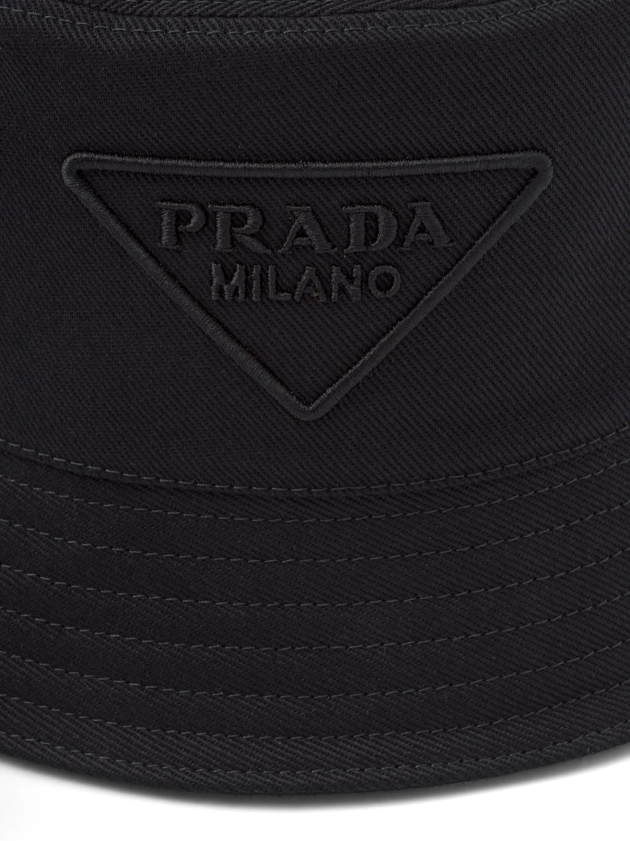 logo-embroidered bucket hat