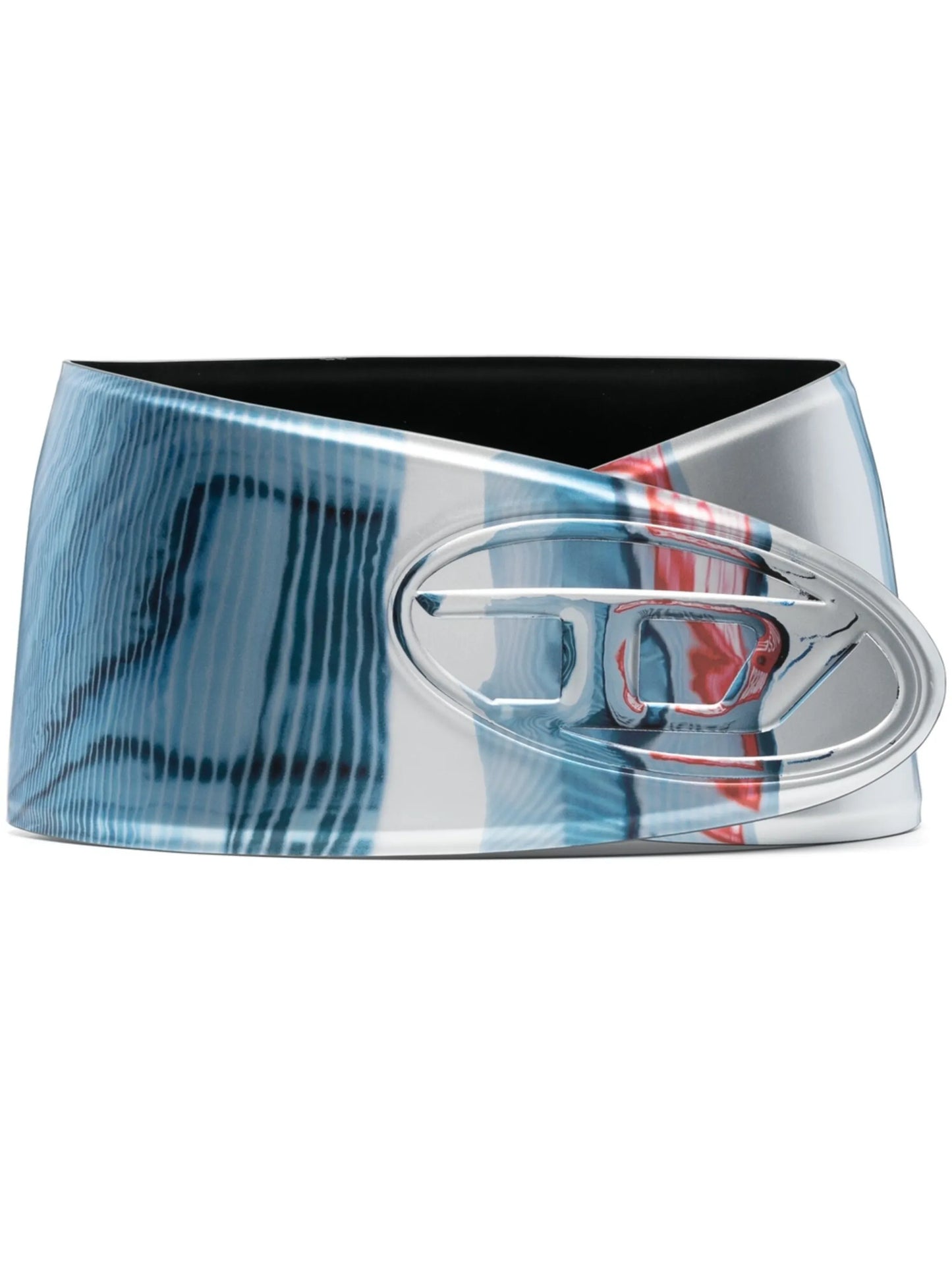 abstract-print wraparound belt