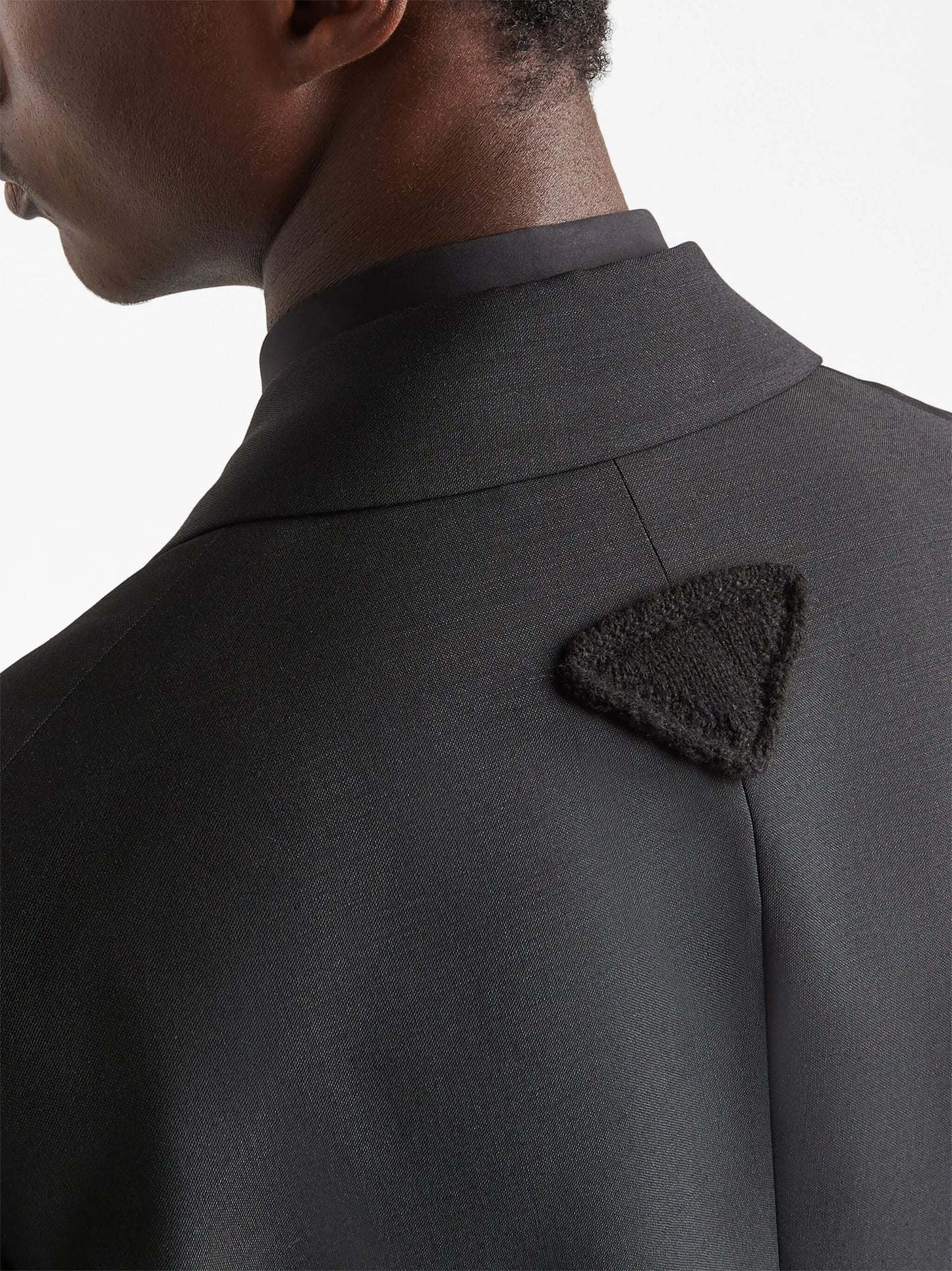 single-breasted mohair-wool blazer