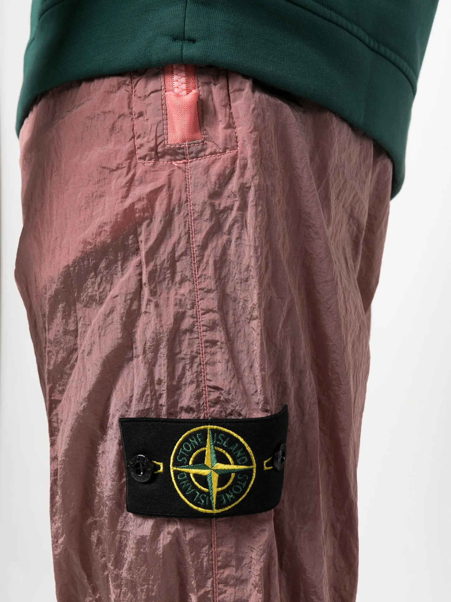 Compass-motif track trousers