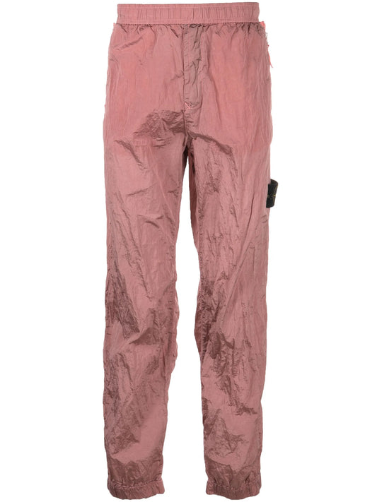 Compass-motif track trousers