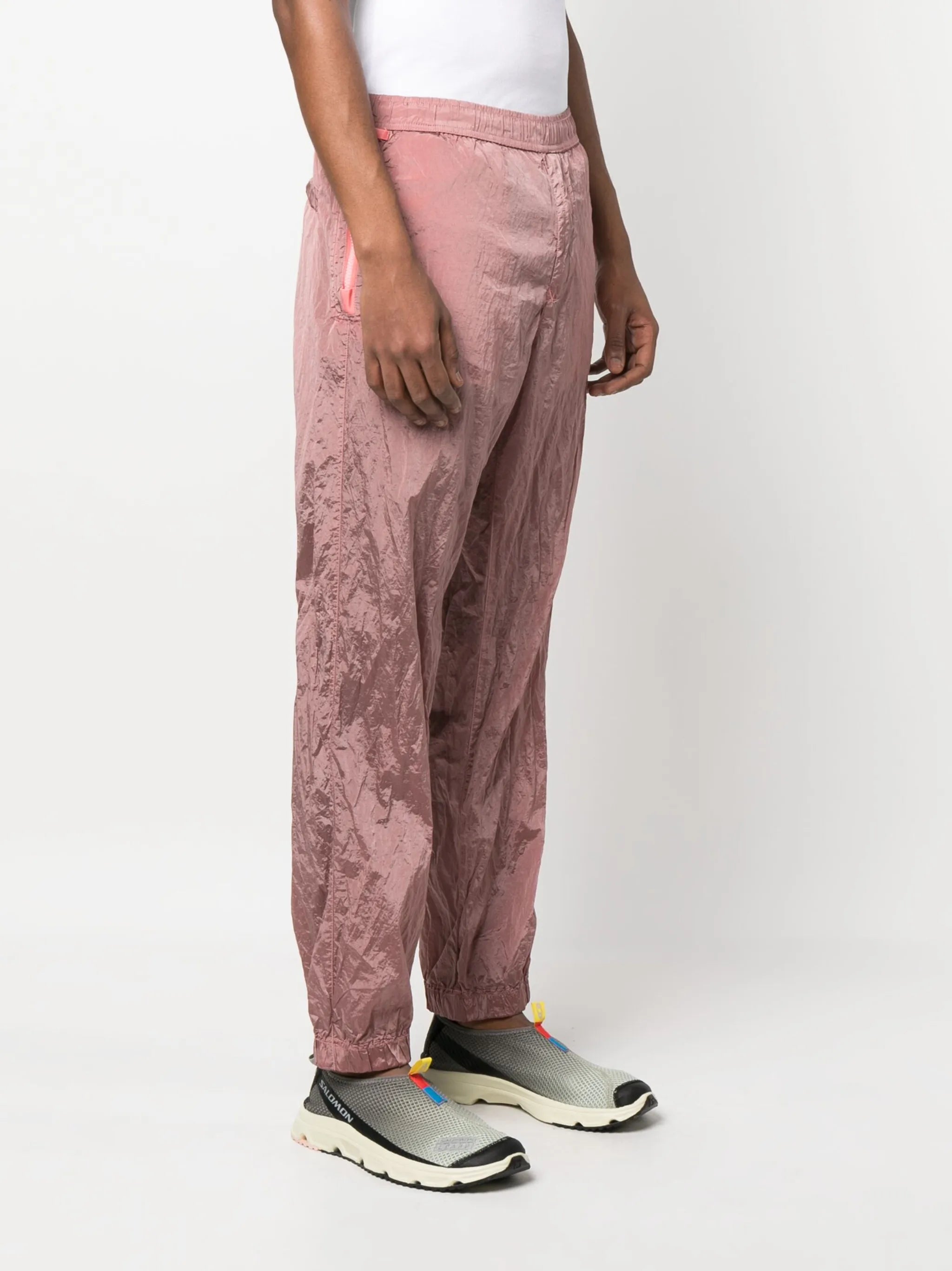 Compass-motif track trousers