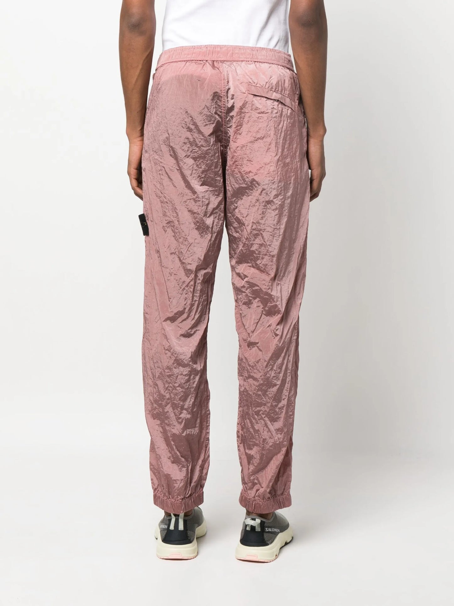 Compass-motif track trousers