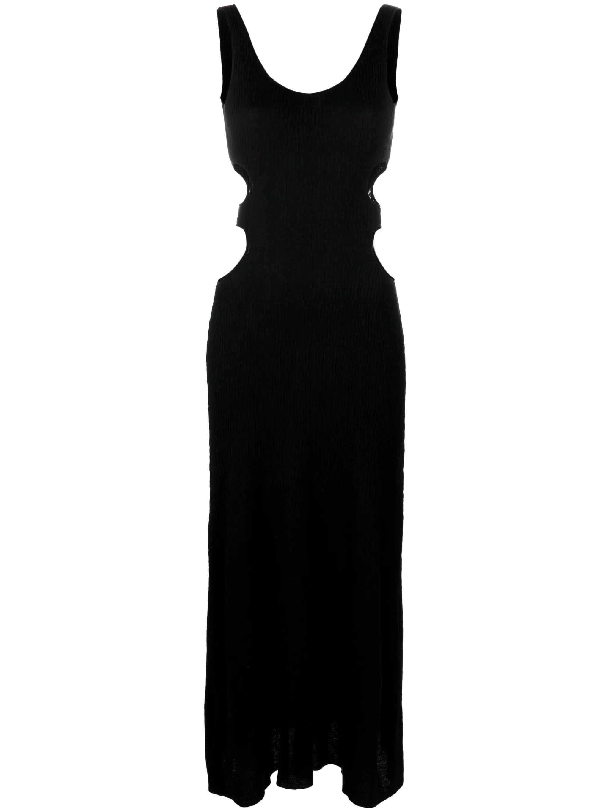 crinkled-effect tank maxi dress