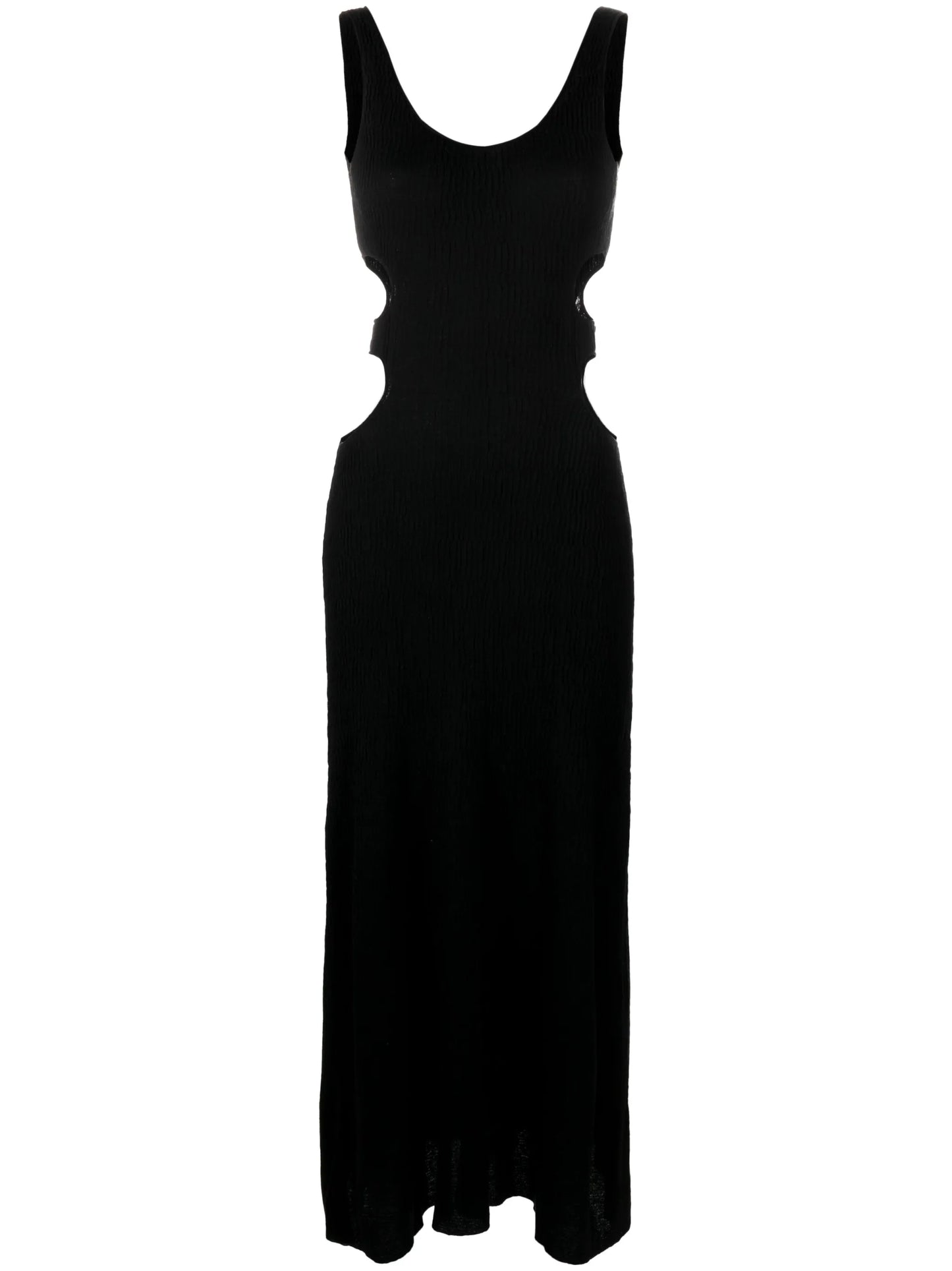 crinkled-effect tank maxi dress