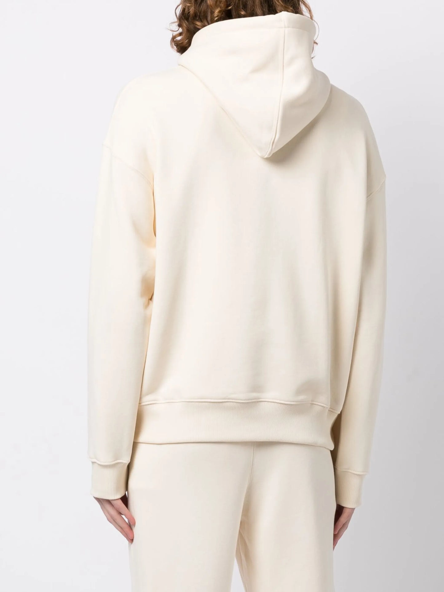 logo-patch stretch-cotton hoodie