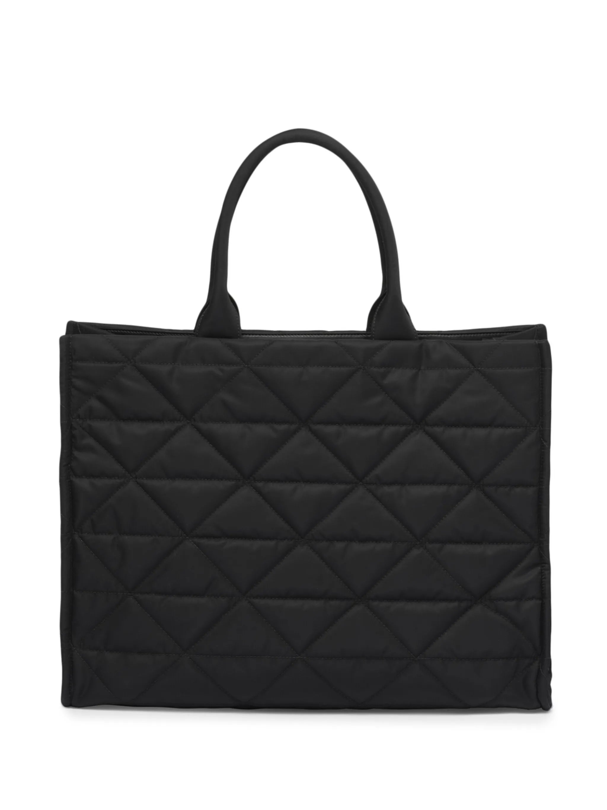 Re-Nylon triangle logo tote bag