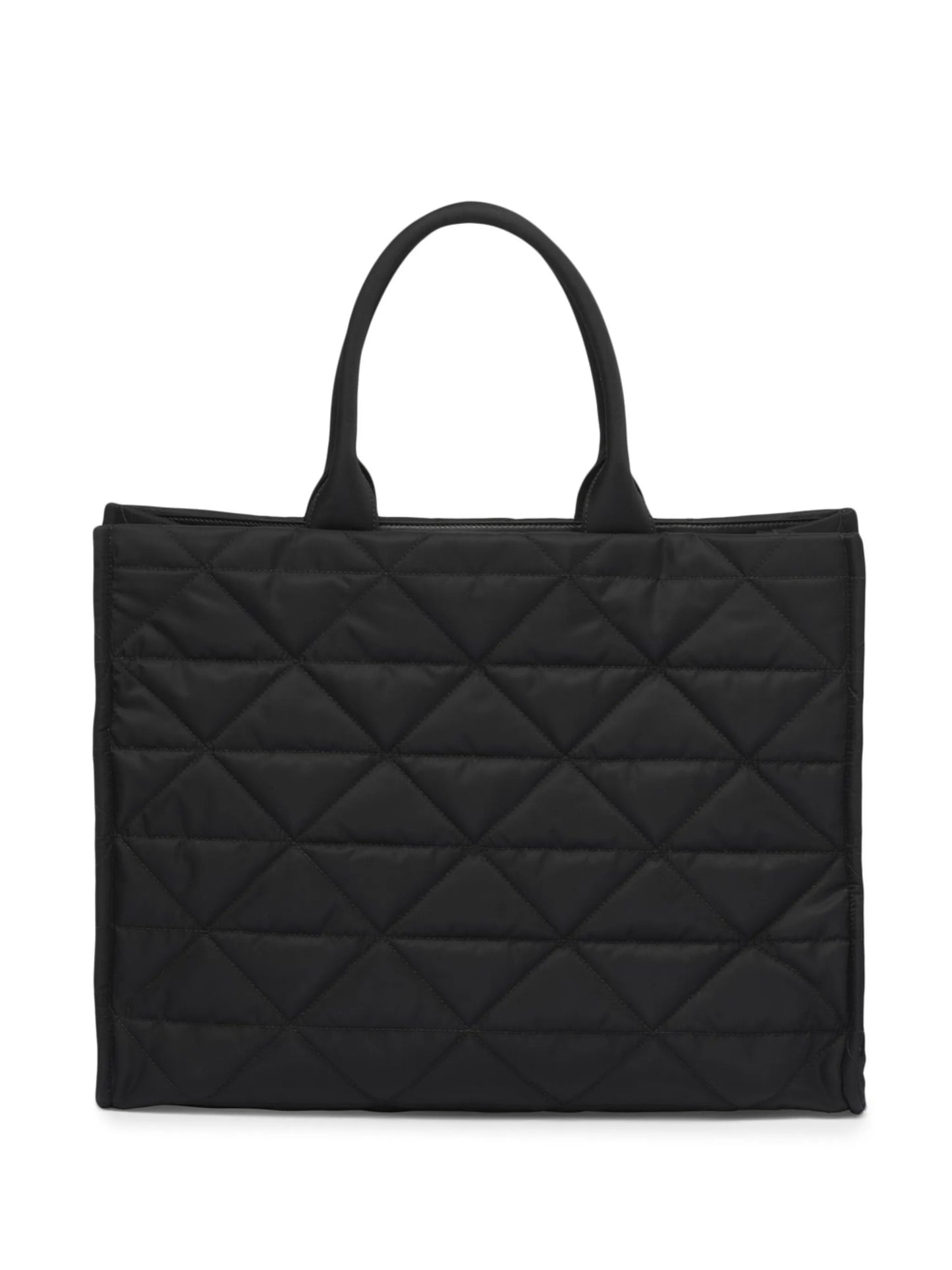 Re-Nylon triangle logo tote bag