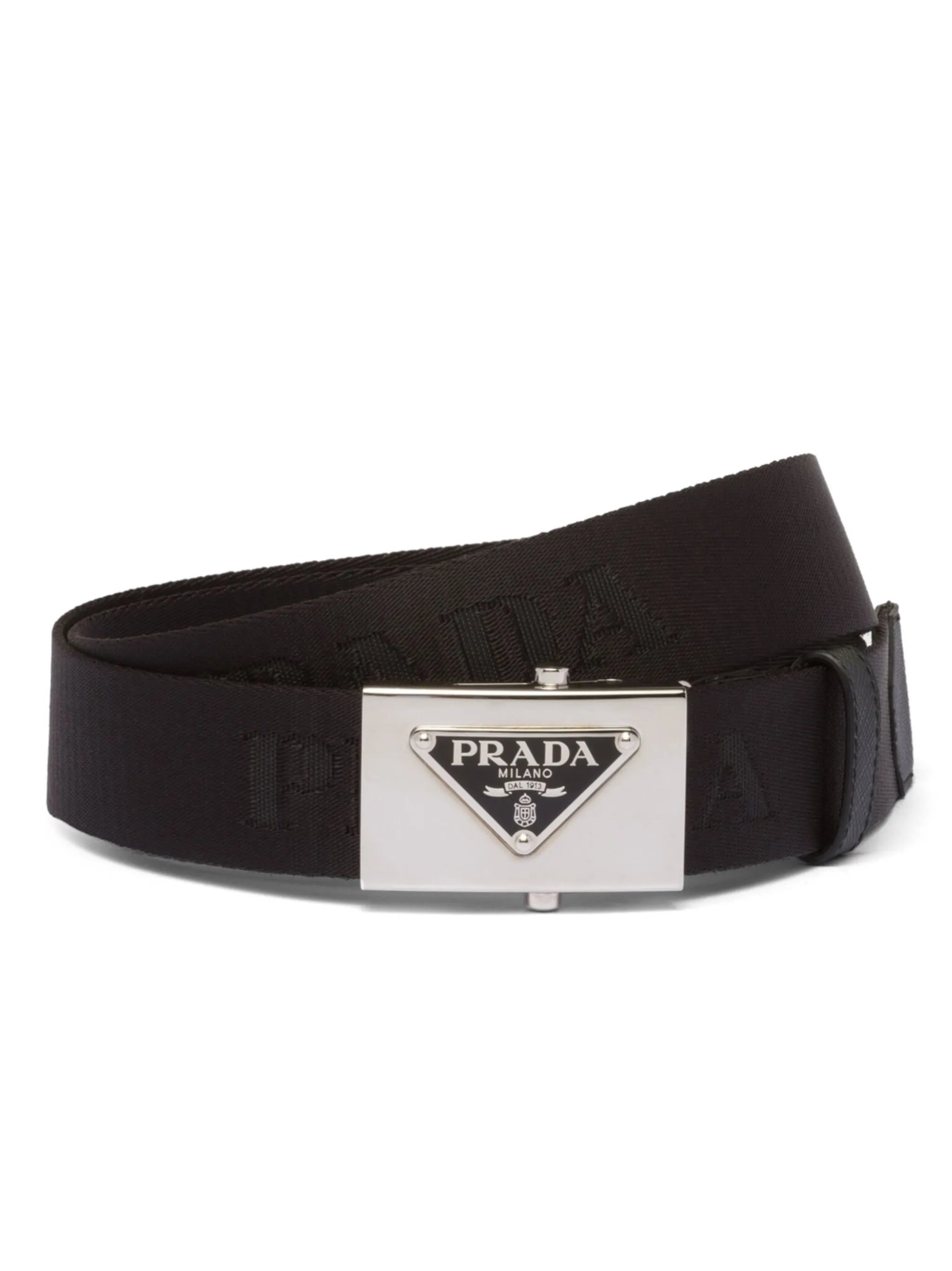 triangle-logo woven belt
