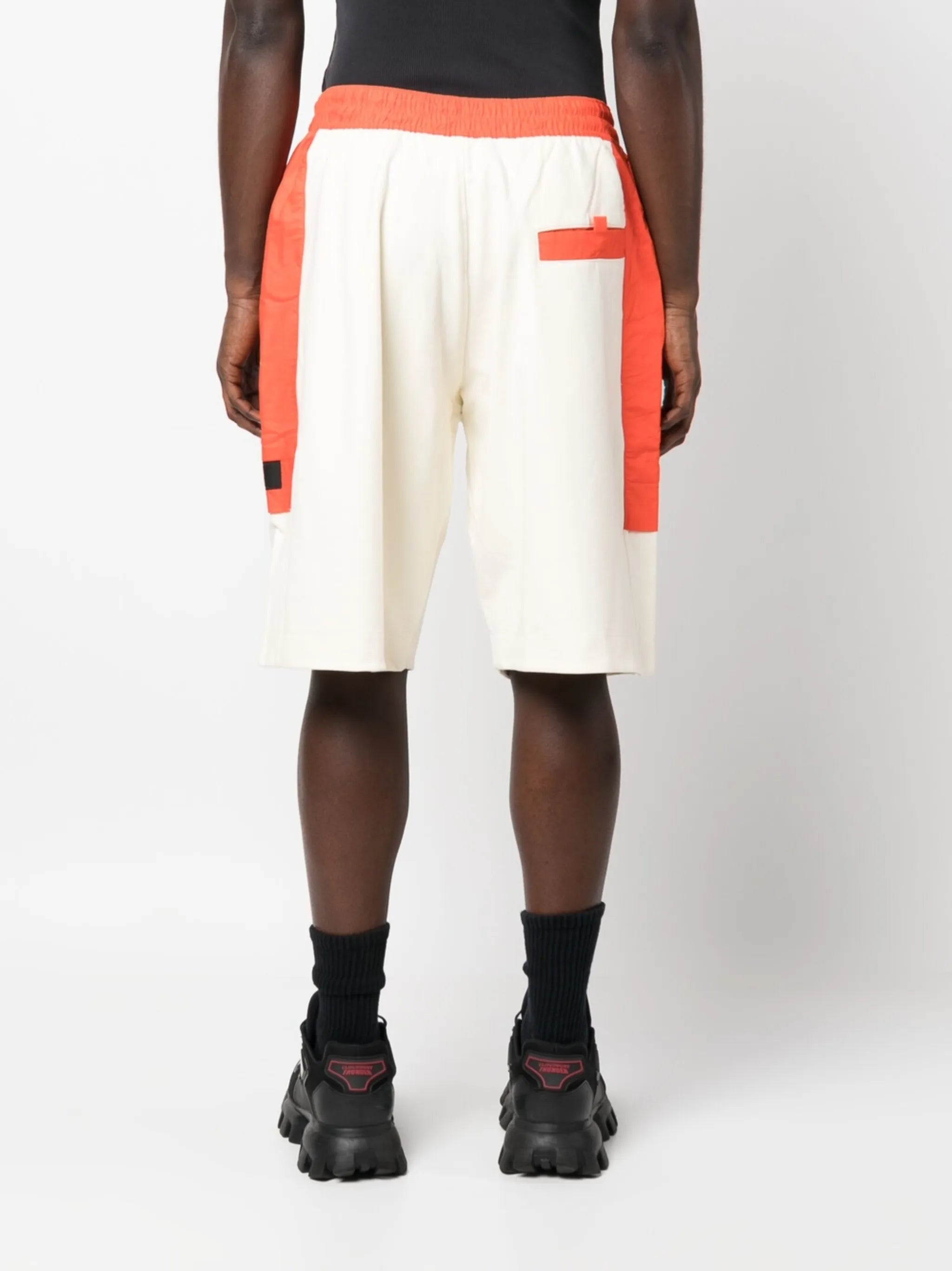 organic-cotton track shorts
