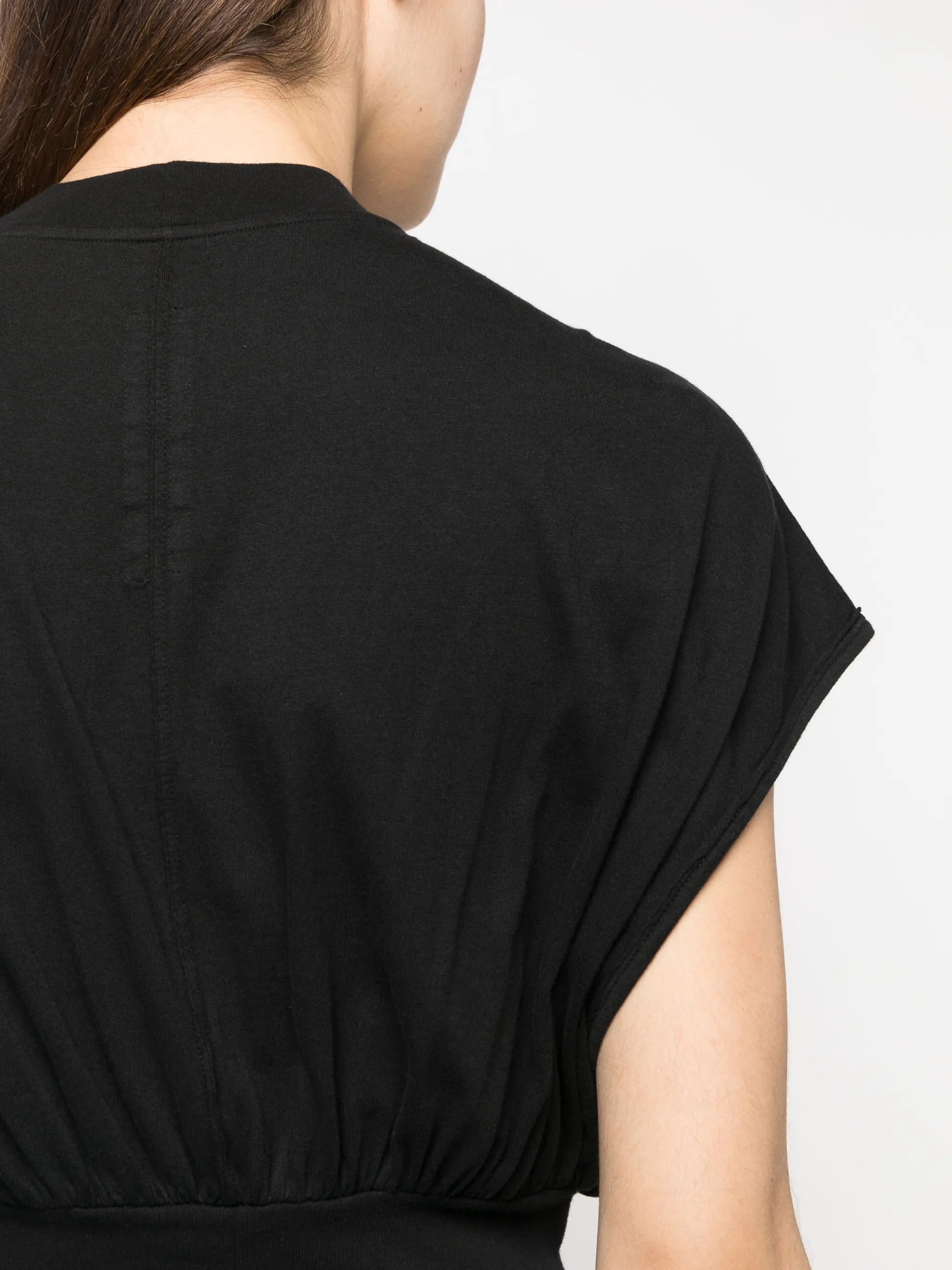 draped cinched minidress