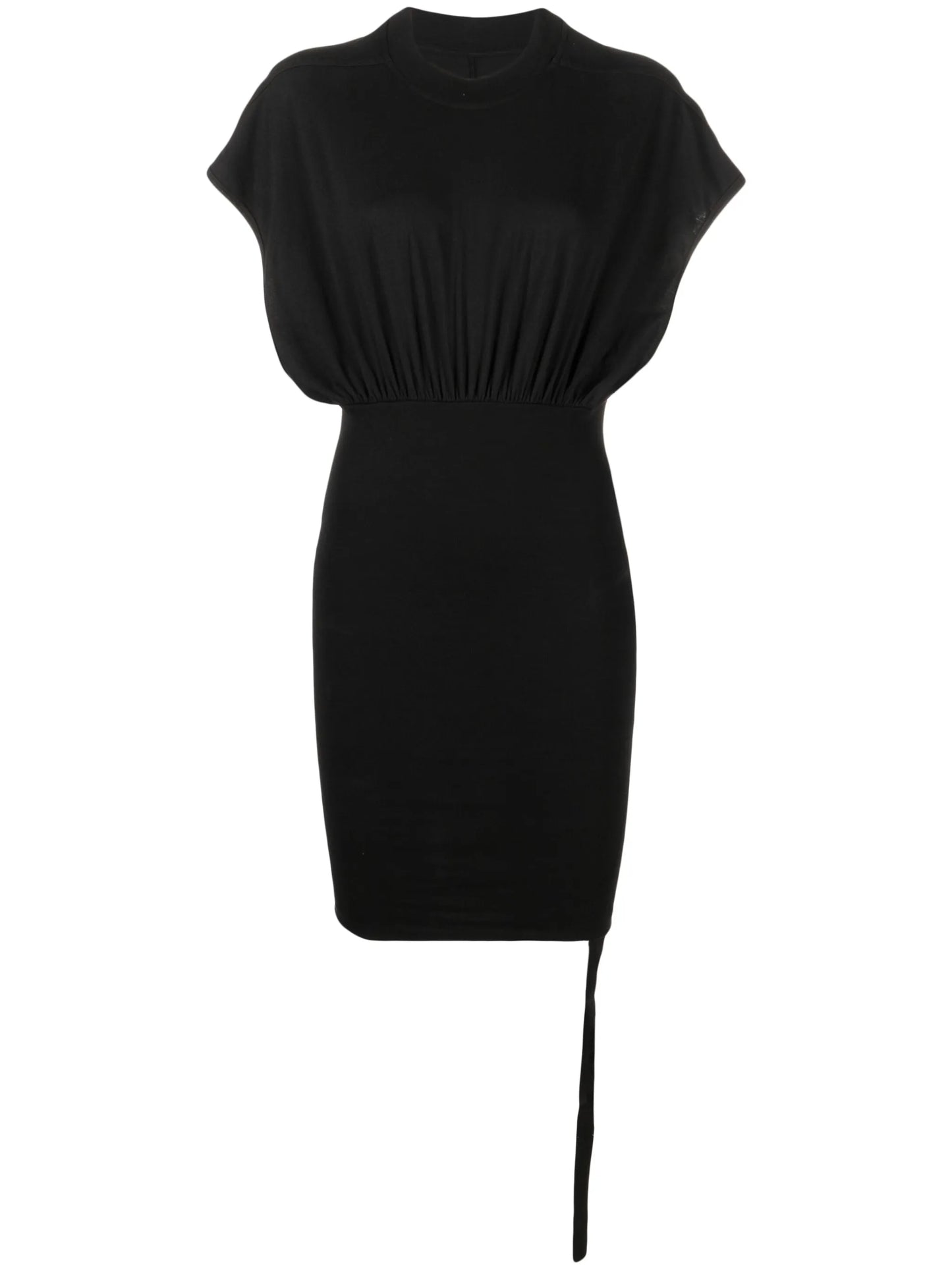 draped cinched minidress