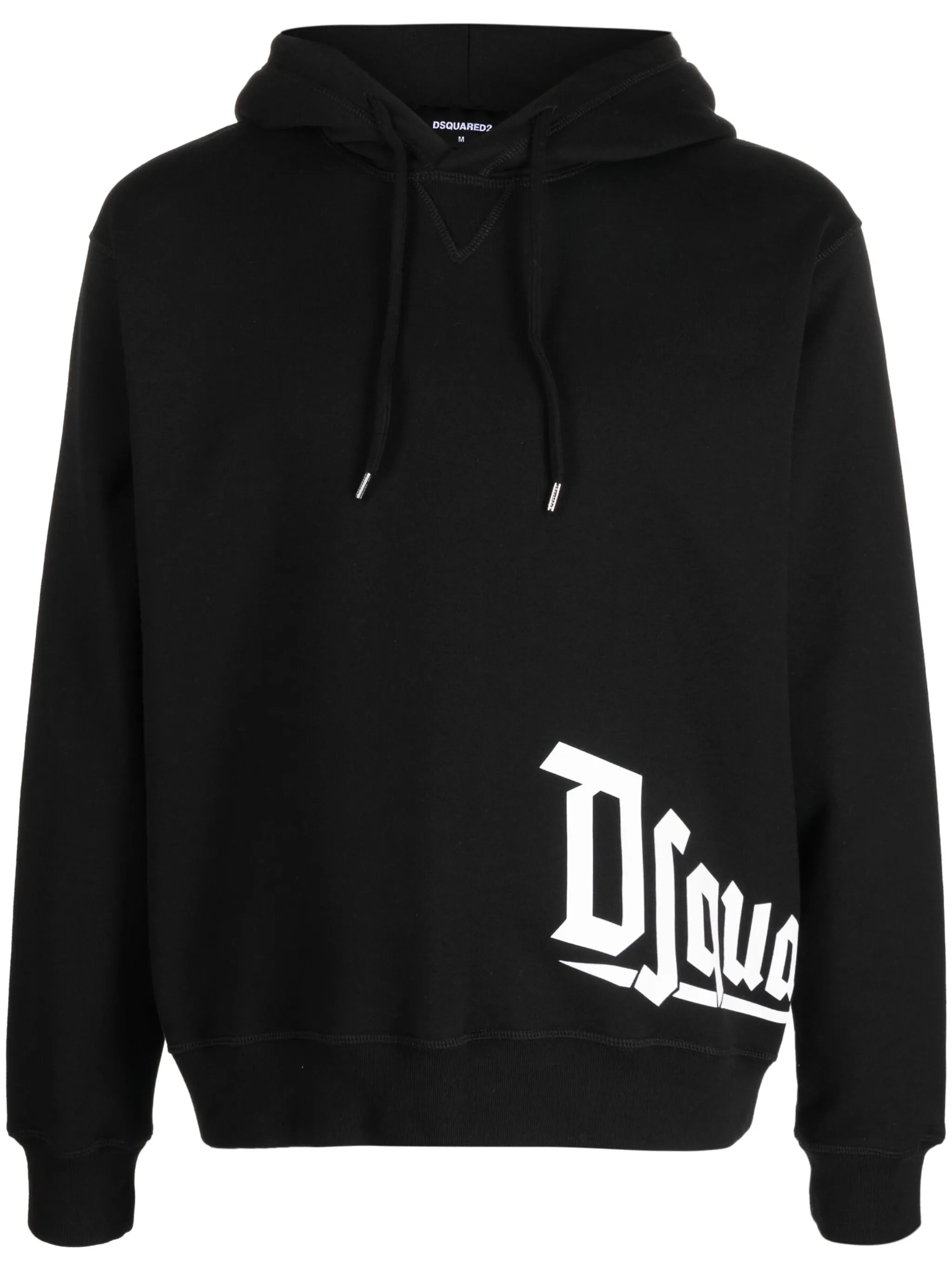 logo-print cotton hoodie