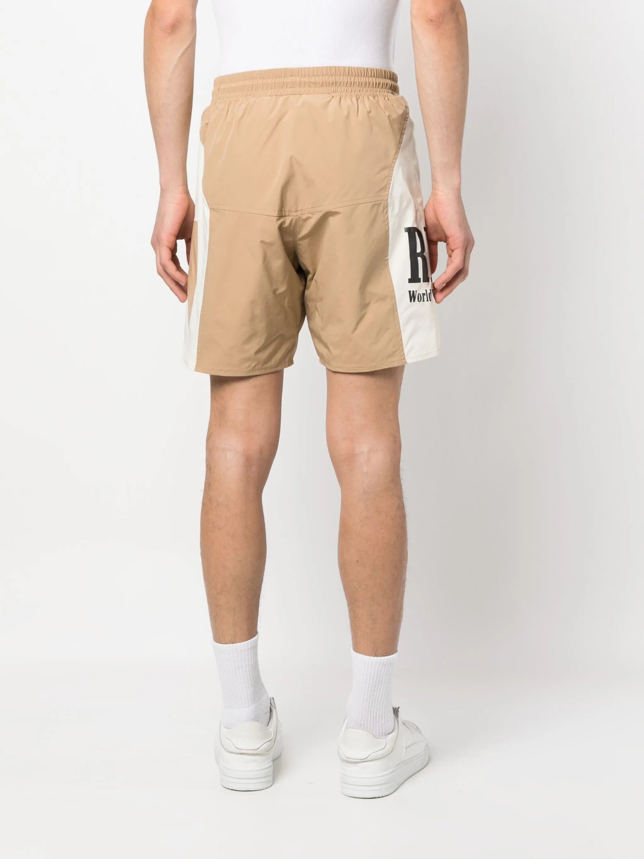 logo-print track shorts