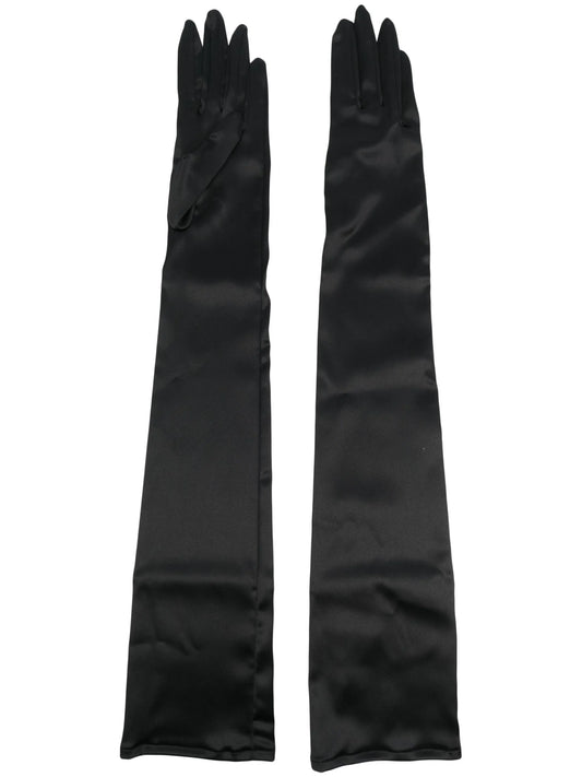 silk long gloves