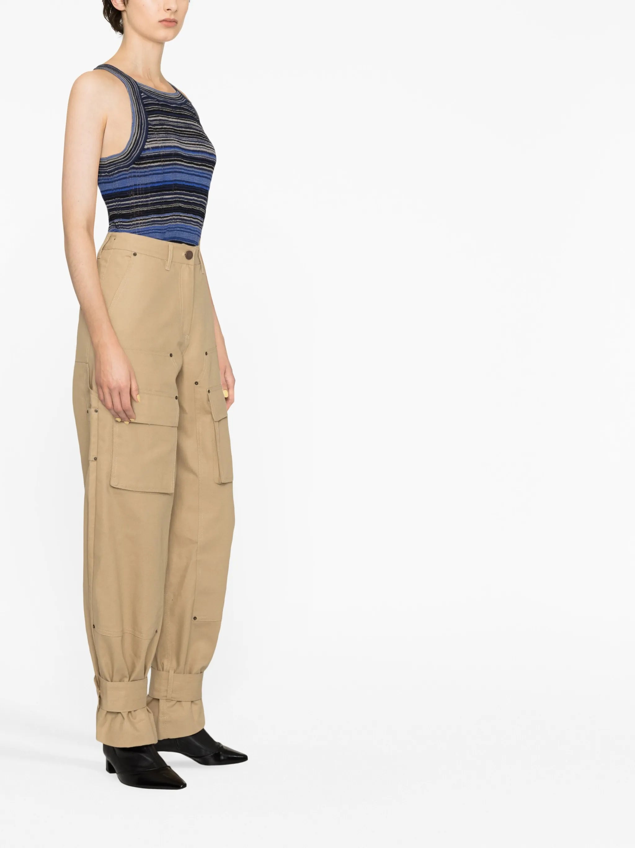 cotton cargo trousers