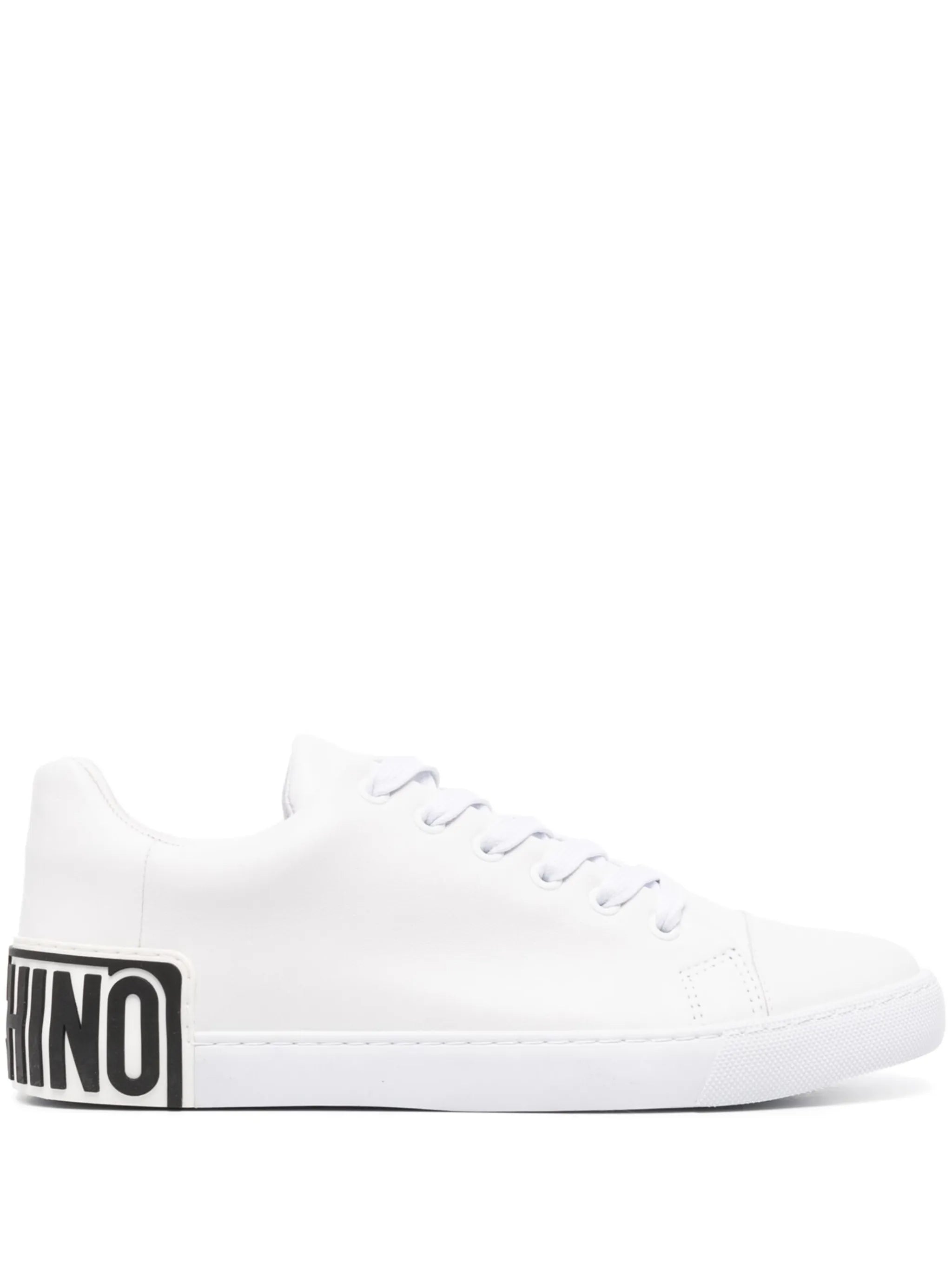 low-top leather sneakers