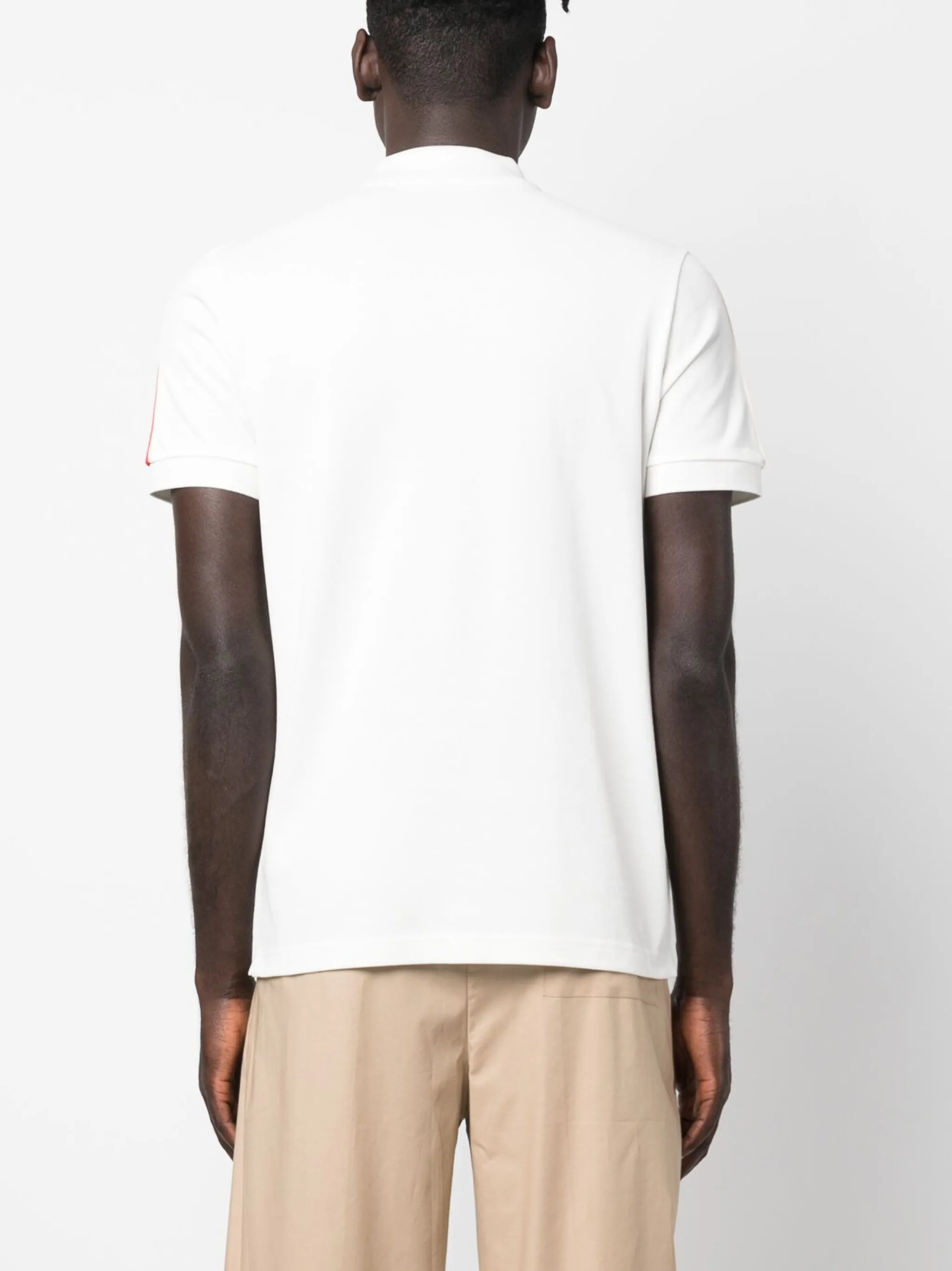 logo-patch cotton polo shirt