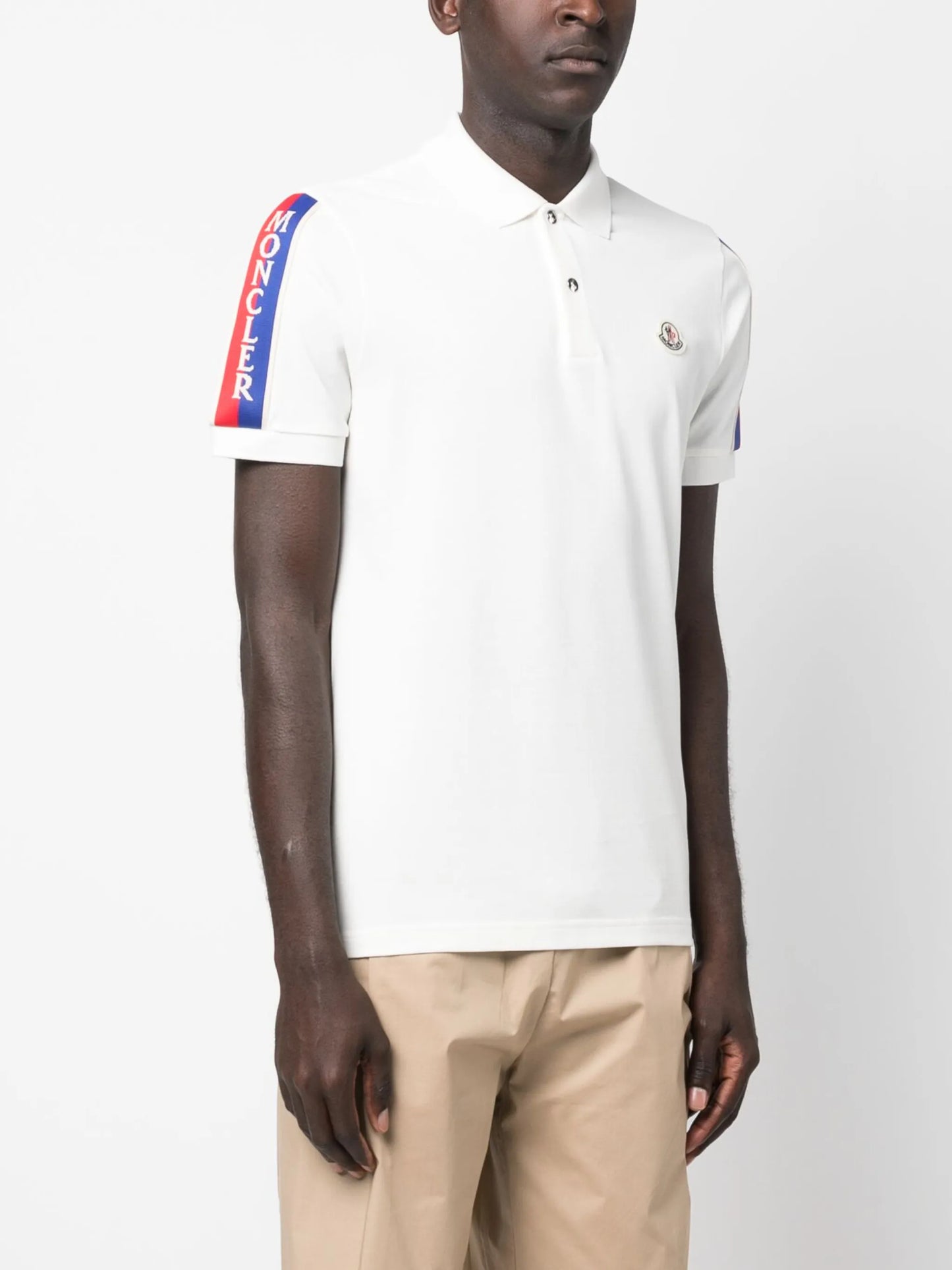 logo-patch cotton polo shirt