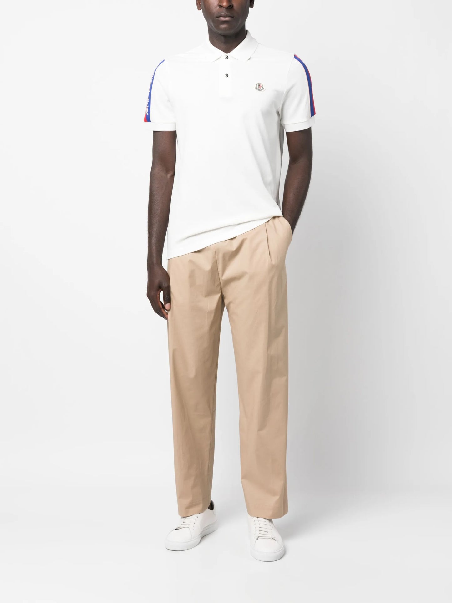 logo-patch cotton polo shirt