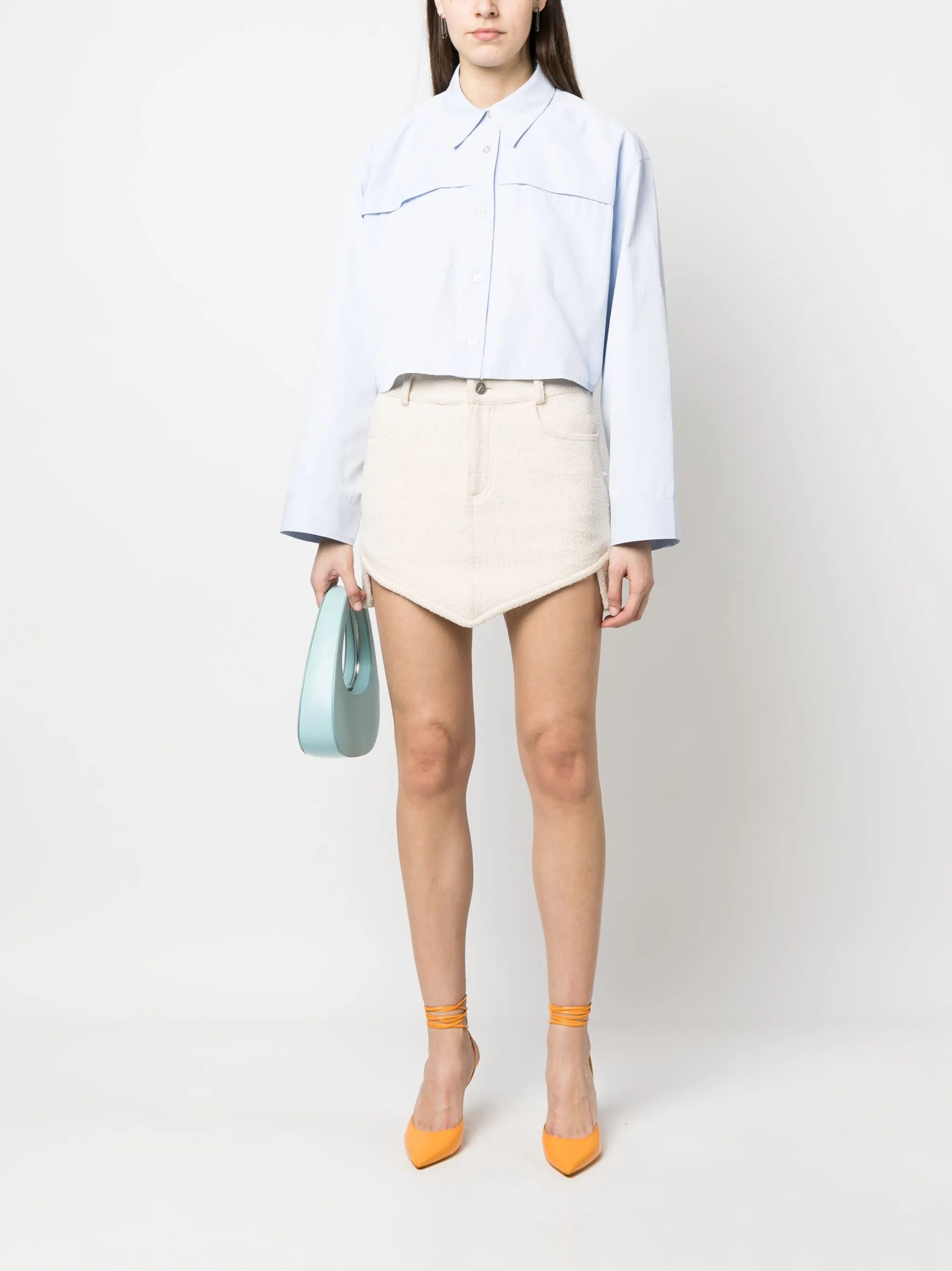 long-sleeve cropped shirt