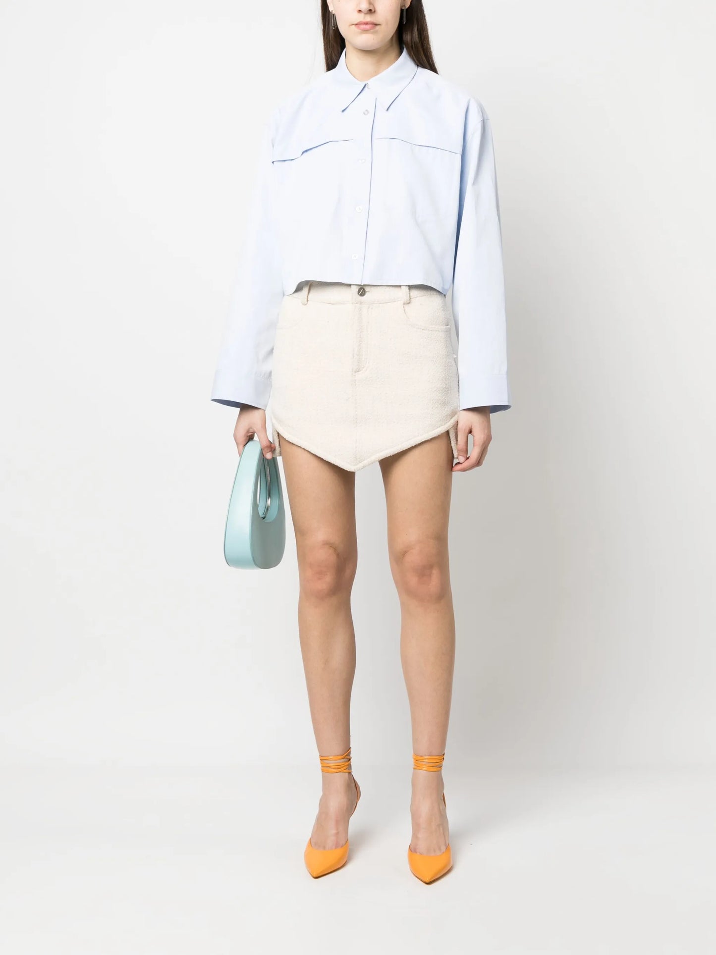 long-sleeve cropped shirt