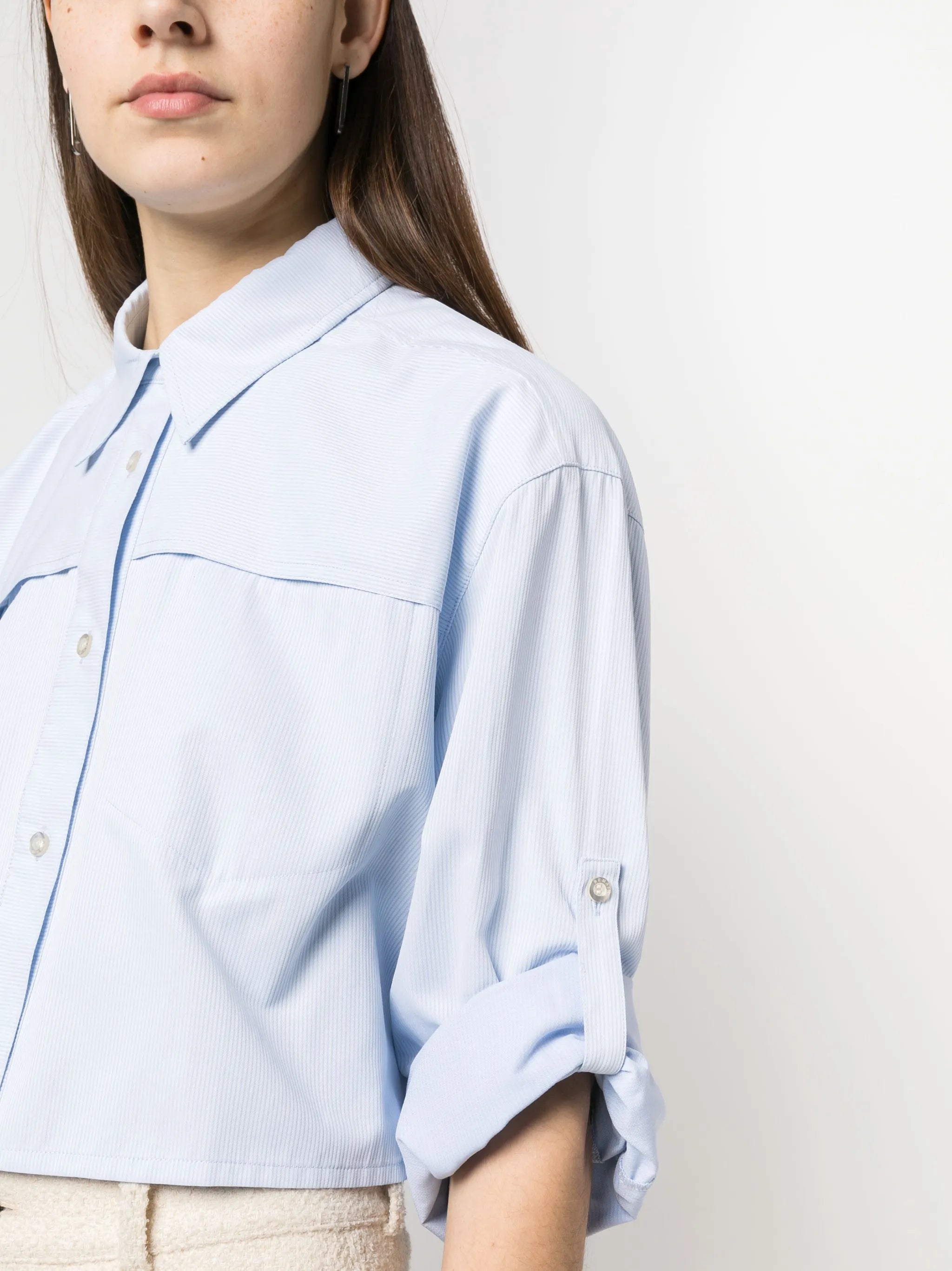 long-sleeve cropped shirt