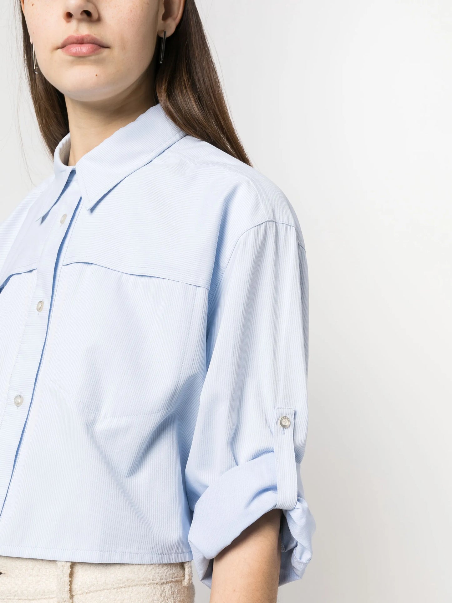 long-sleeve cropped shirt