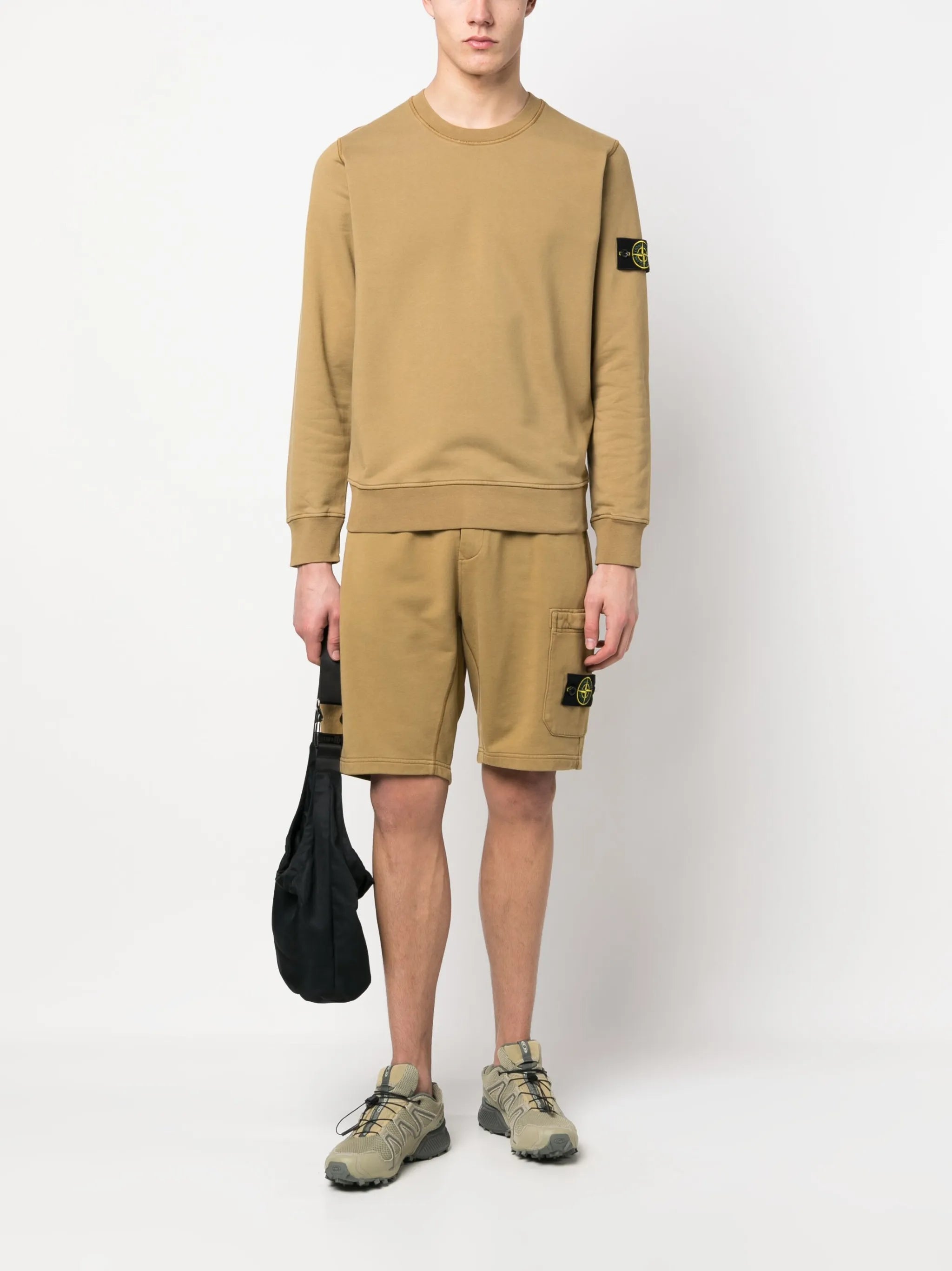 logo-patch sleeve sweatshirt
