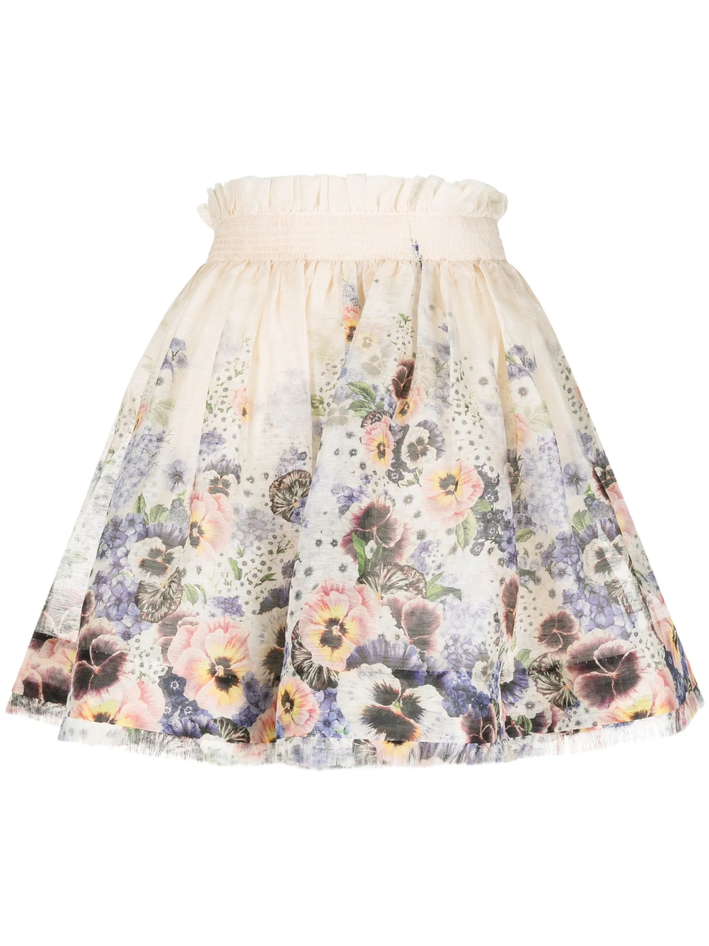 Tama floral-print miniskirt