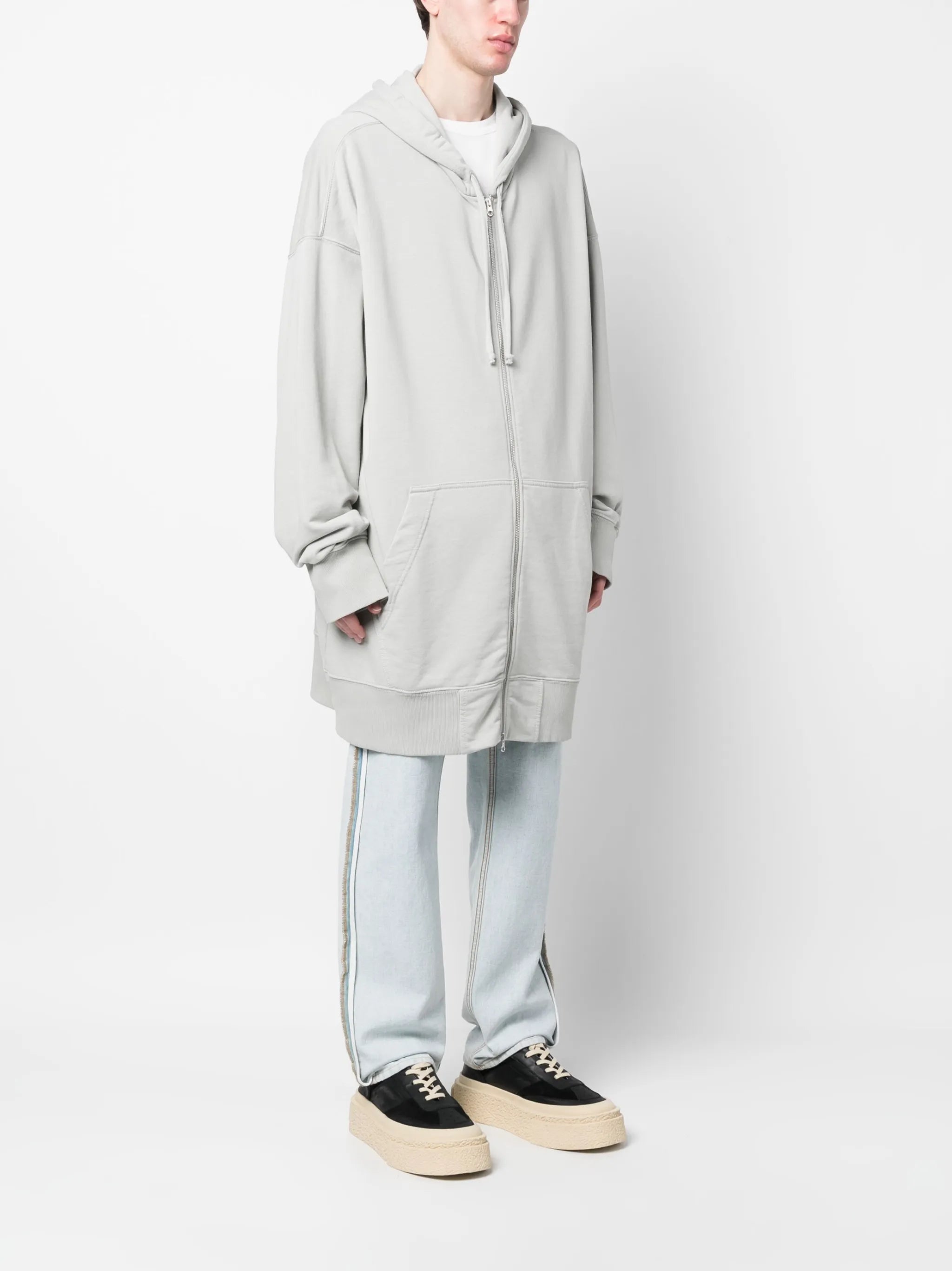 numeric signature-print knit cardigan