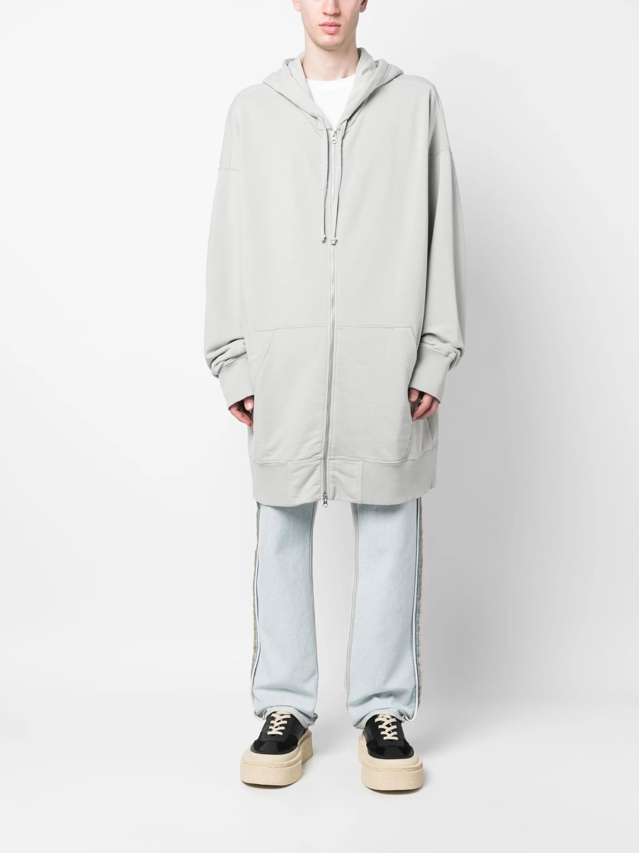 numeric signature-print knit cardigan
