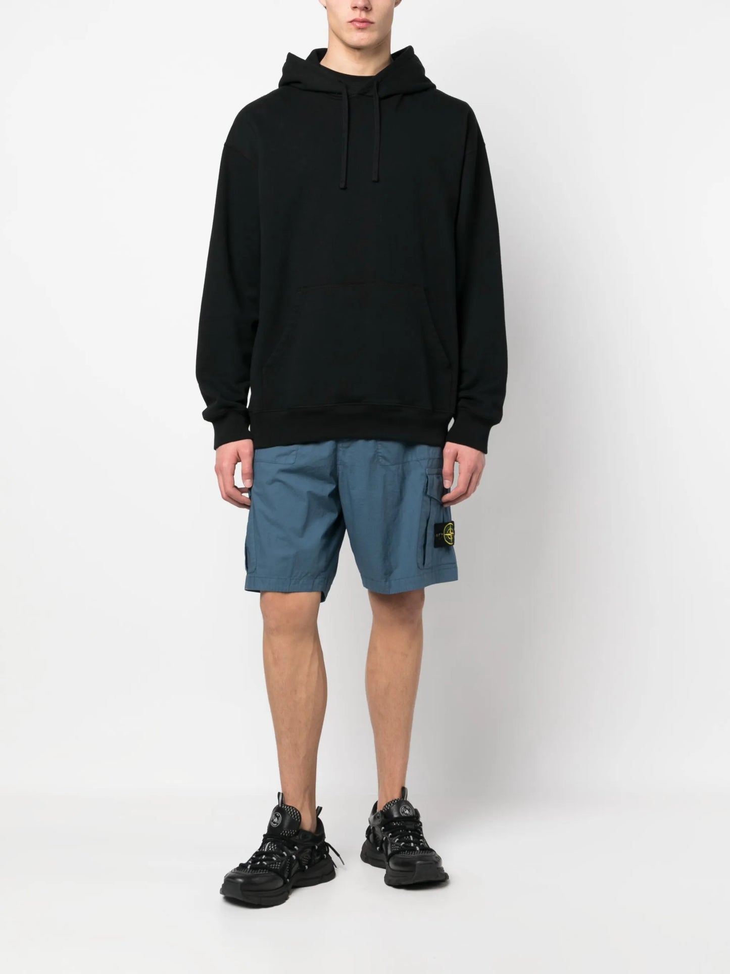 stretch-cotton bermuda shorts