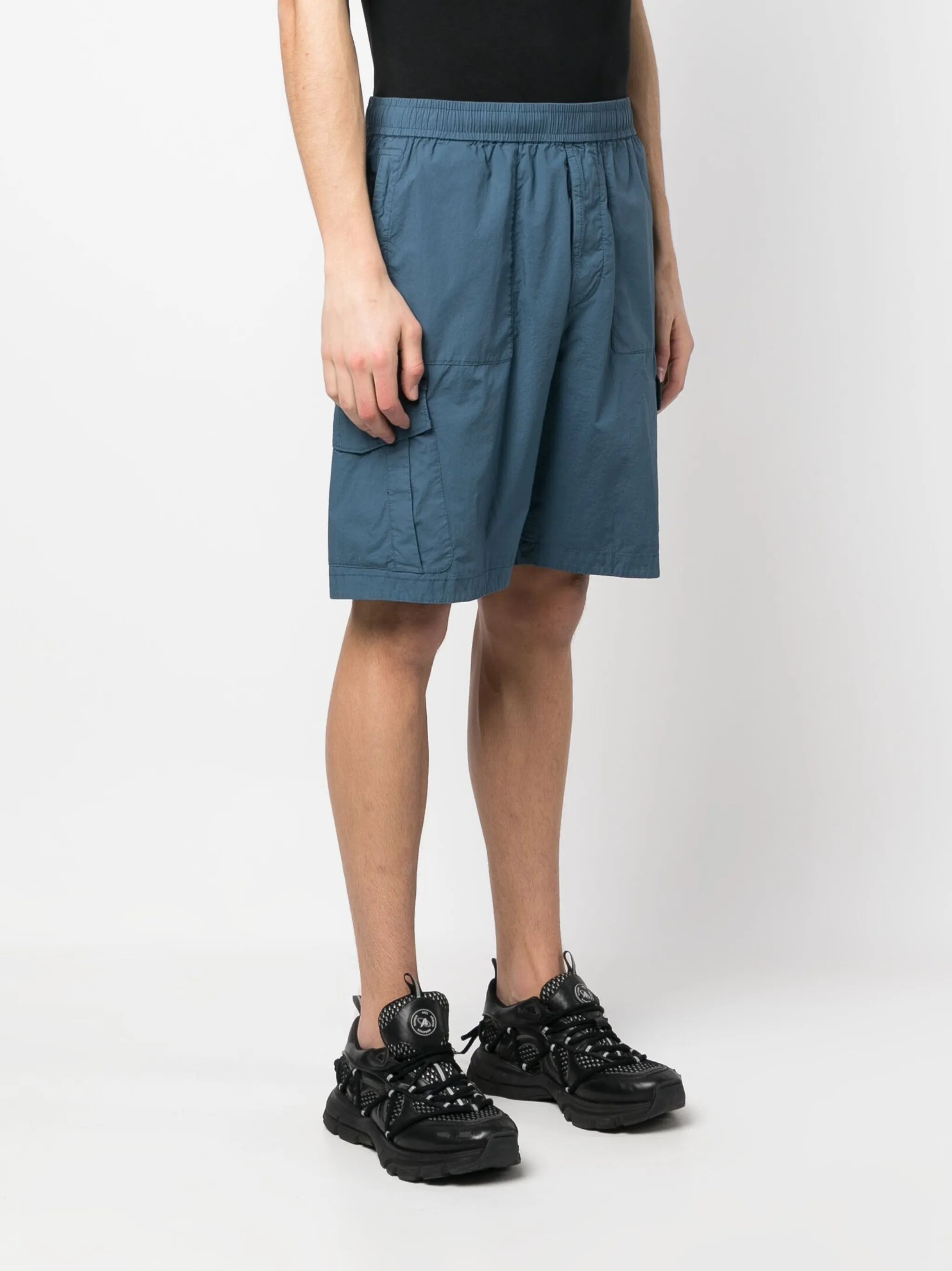 stretch-cotton bermuda shorts