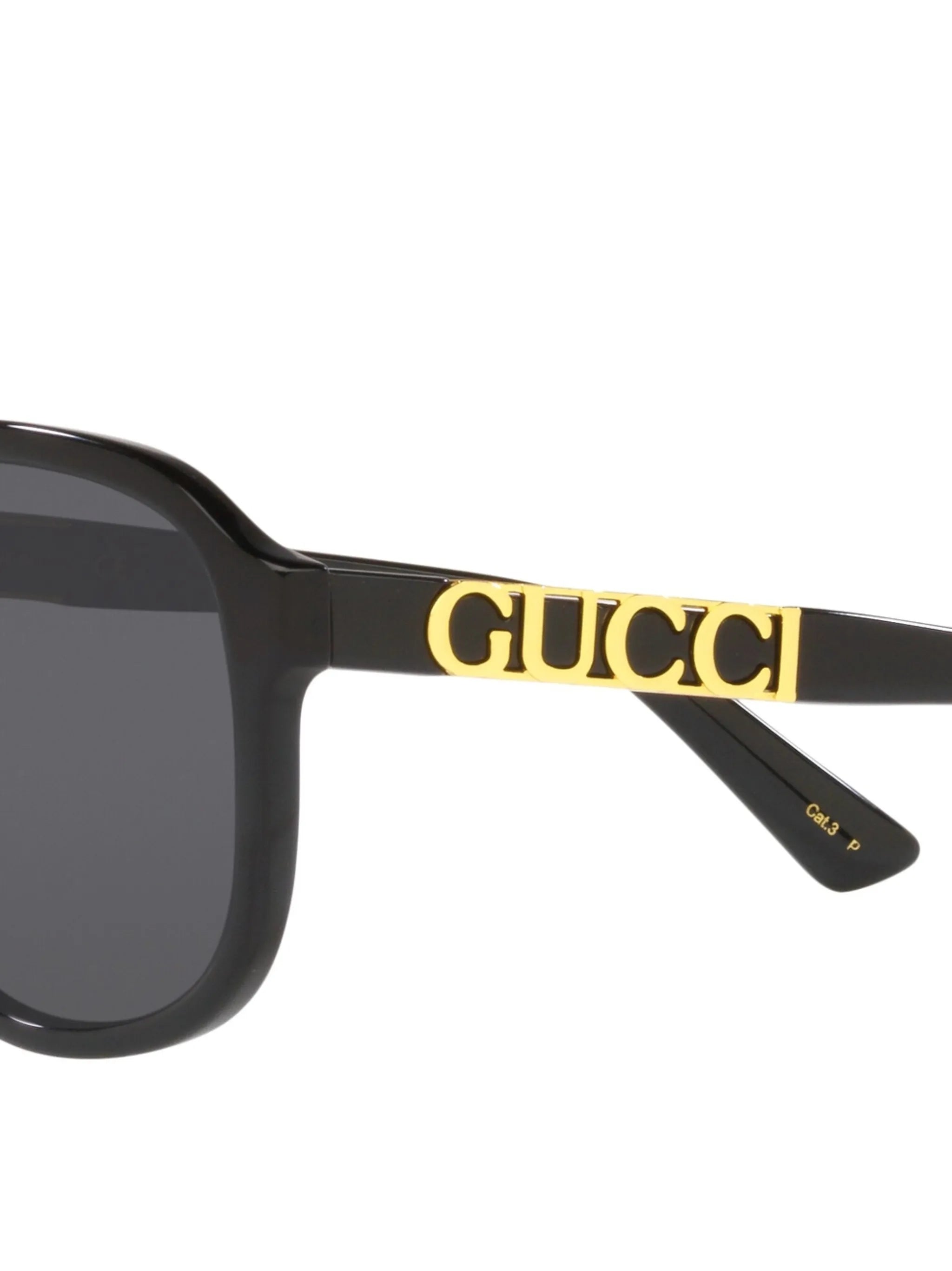 pilot-frame logo-plaque sunglasses