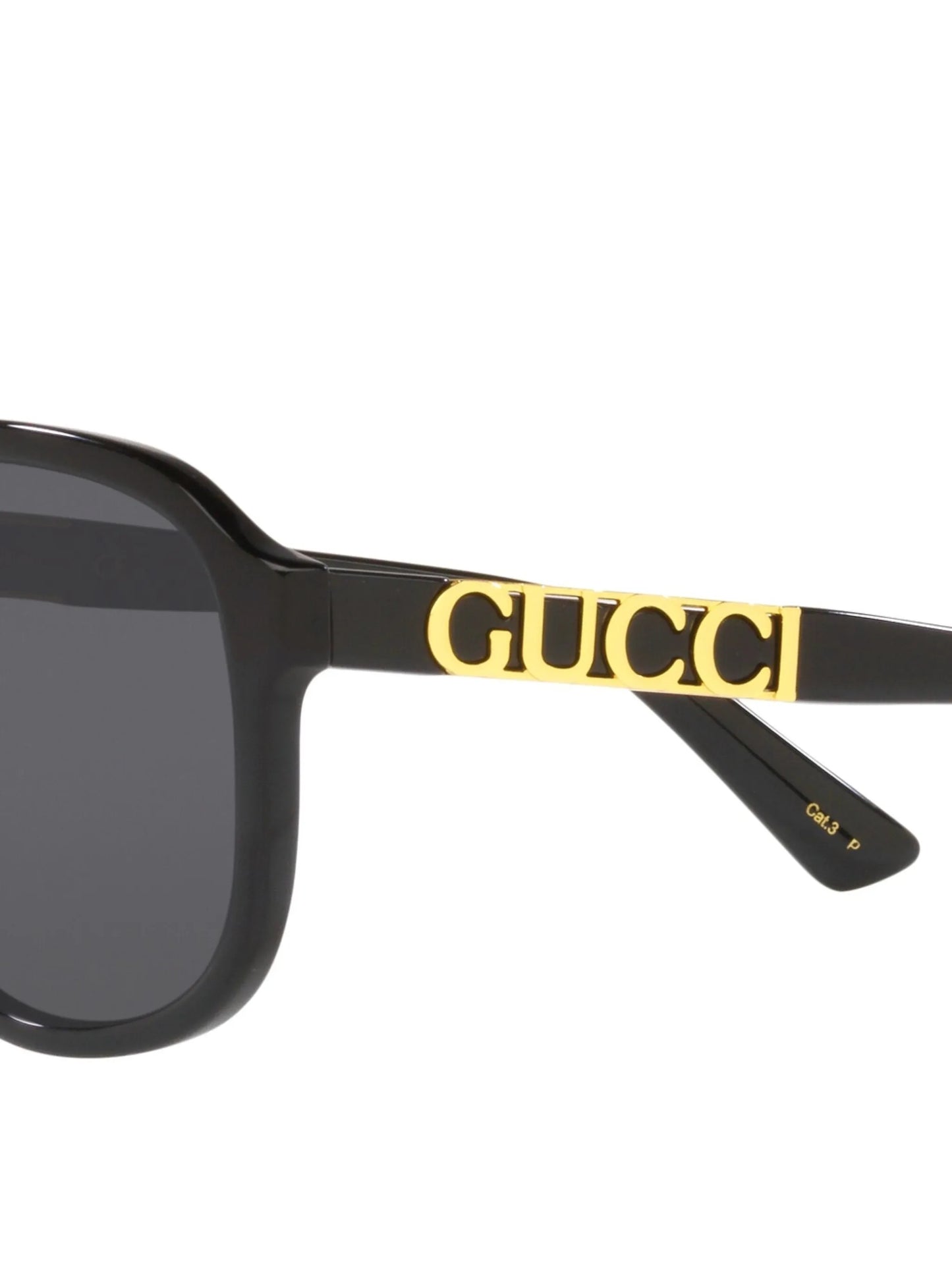 pilot-frame logo-plaque sunglasses