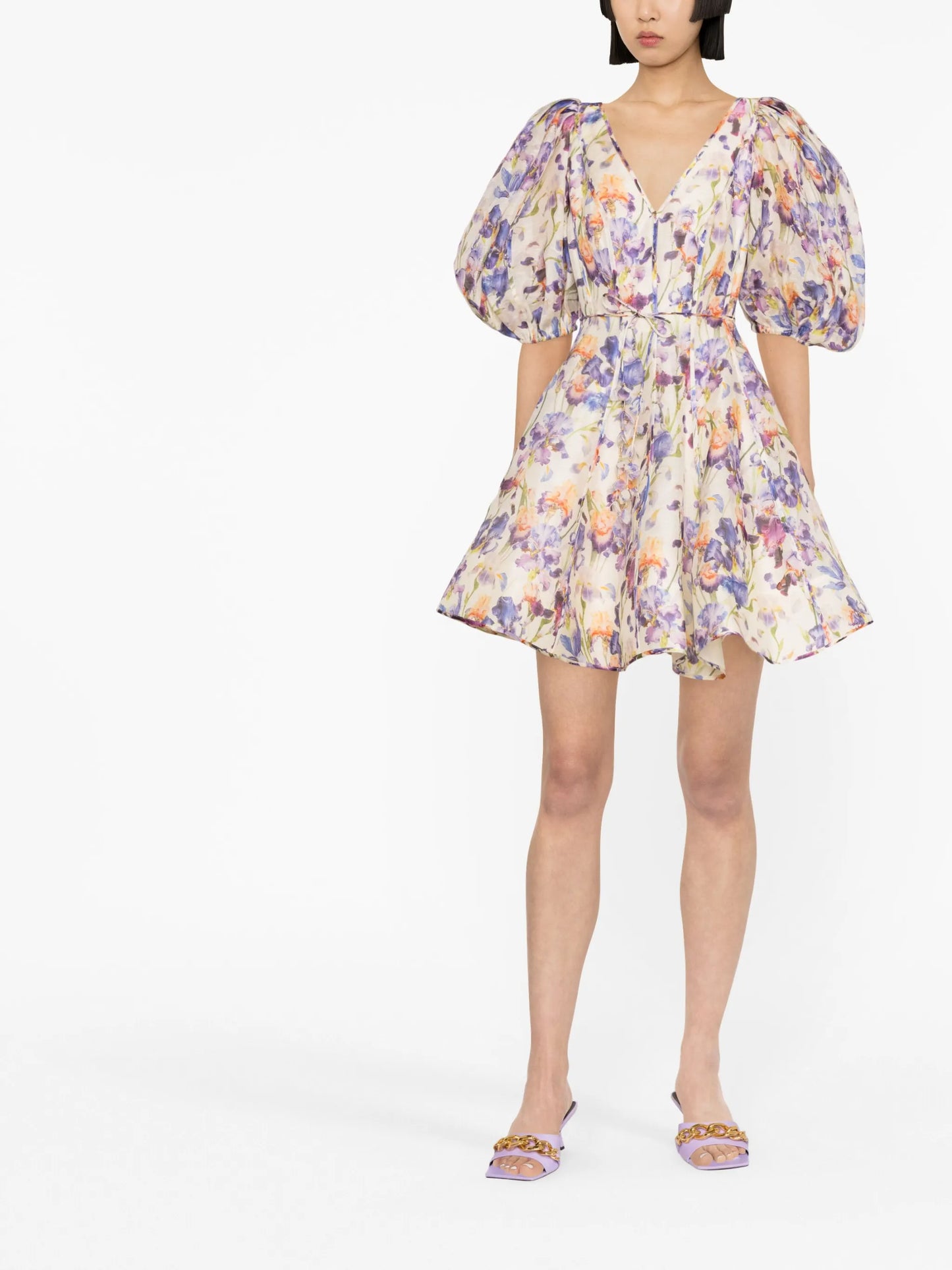 Tama floral-print minidress