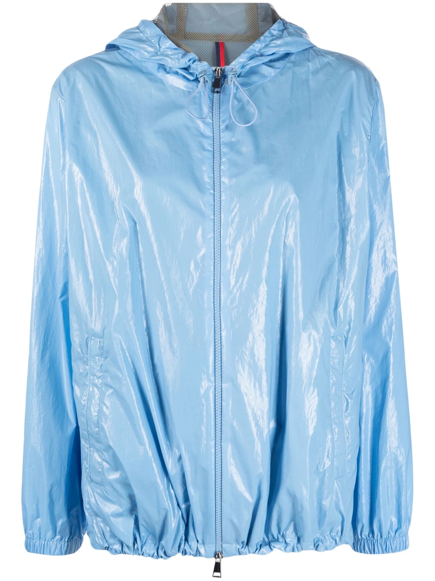zip-fastening hooded jacket