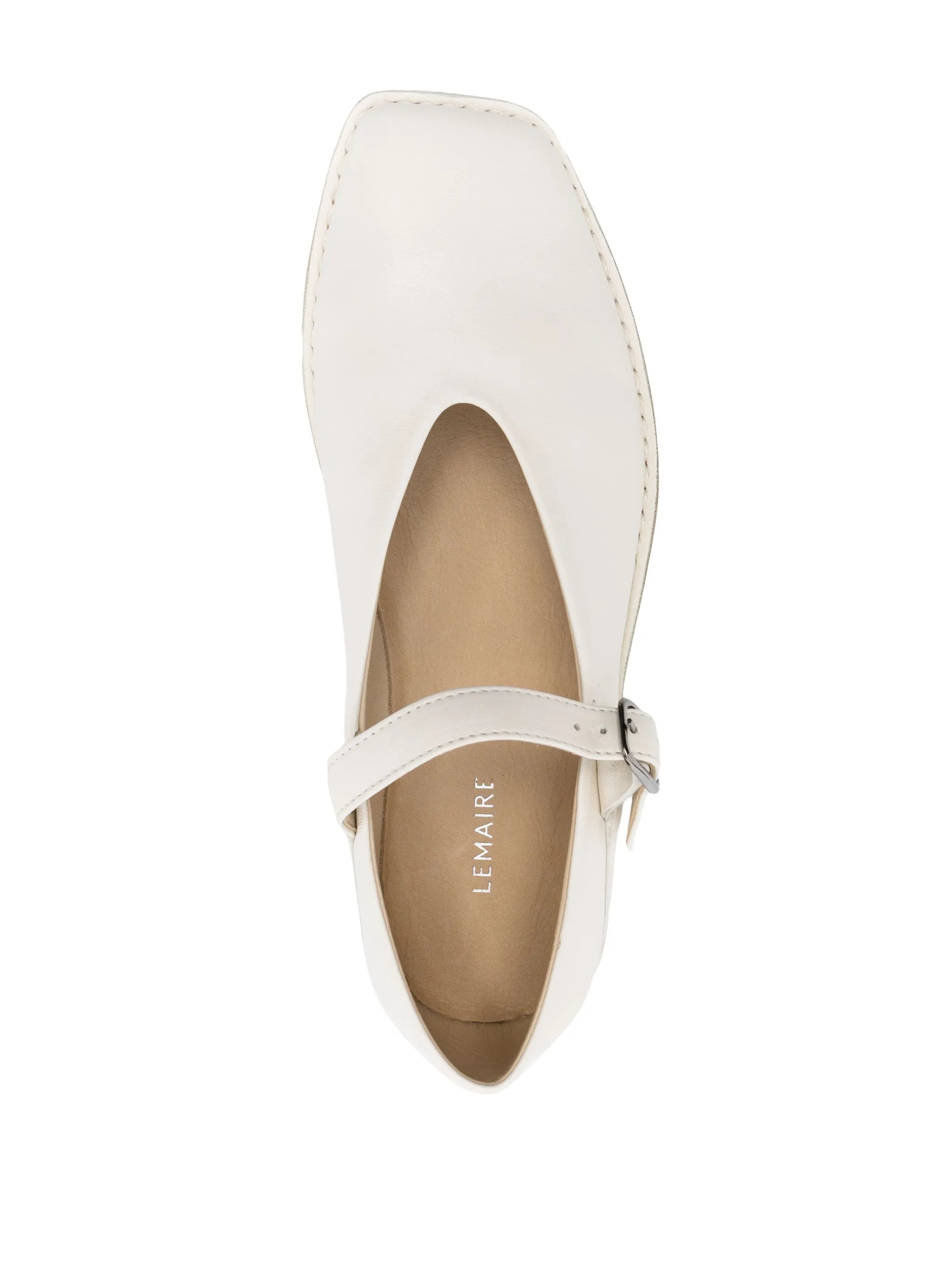 square-toe ballet flats
