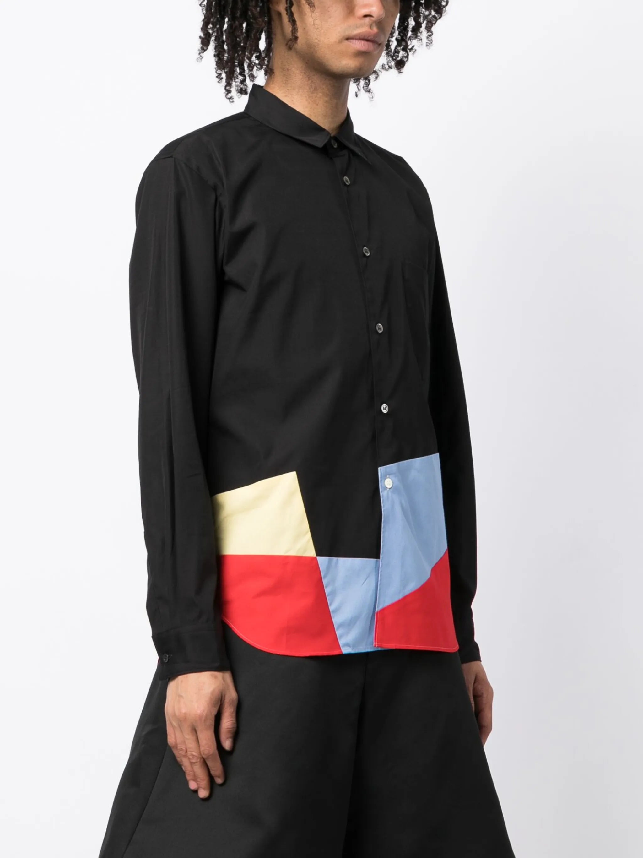 graphic-print long-sleeved shirt