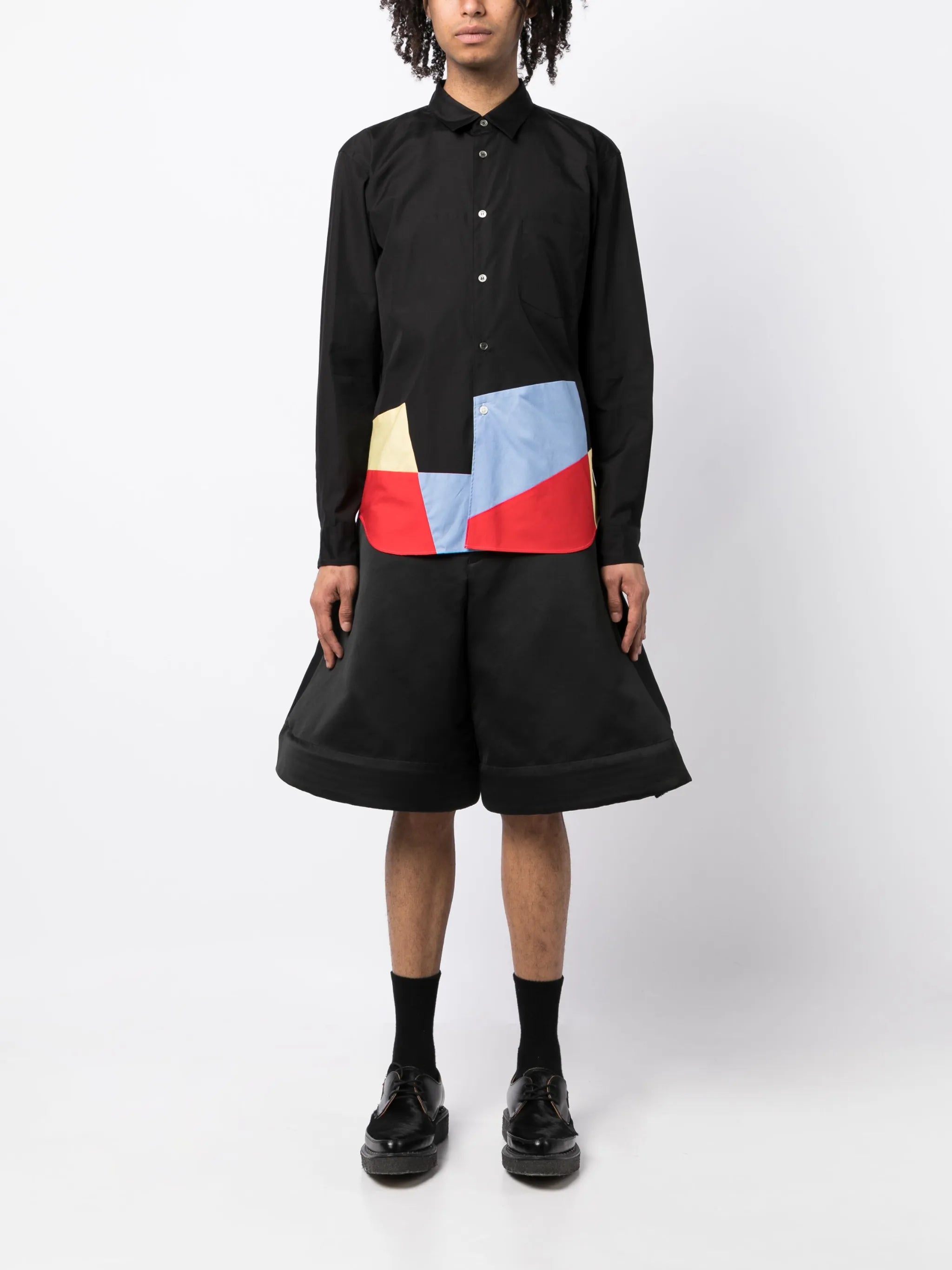 graphic-print long-sleeved shirt