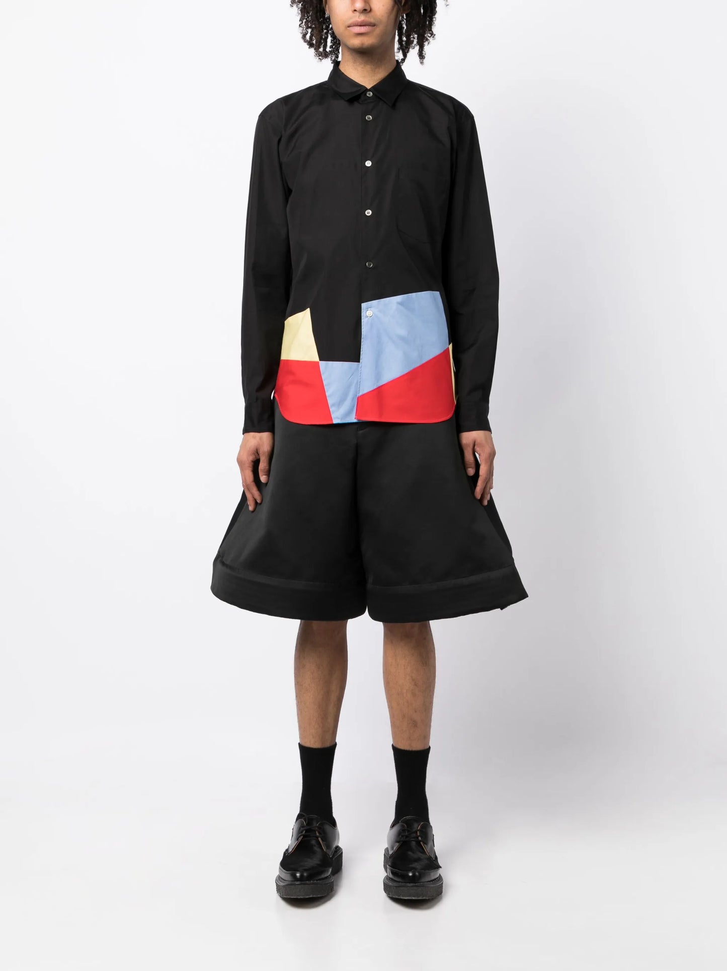 graphic-print long-sleeved shirt