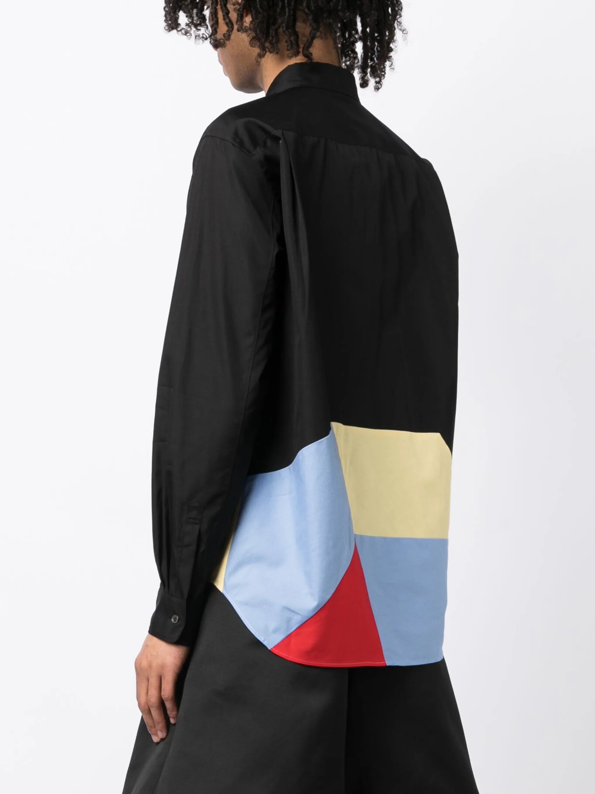 graphic-print long-sleeved shirt