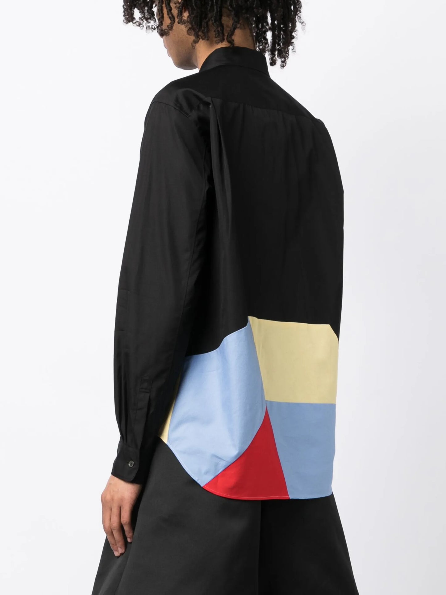 graphic-print long-sleeved shirt
