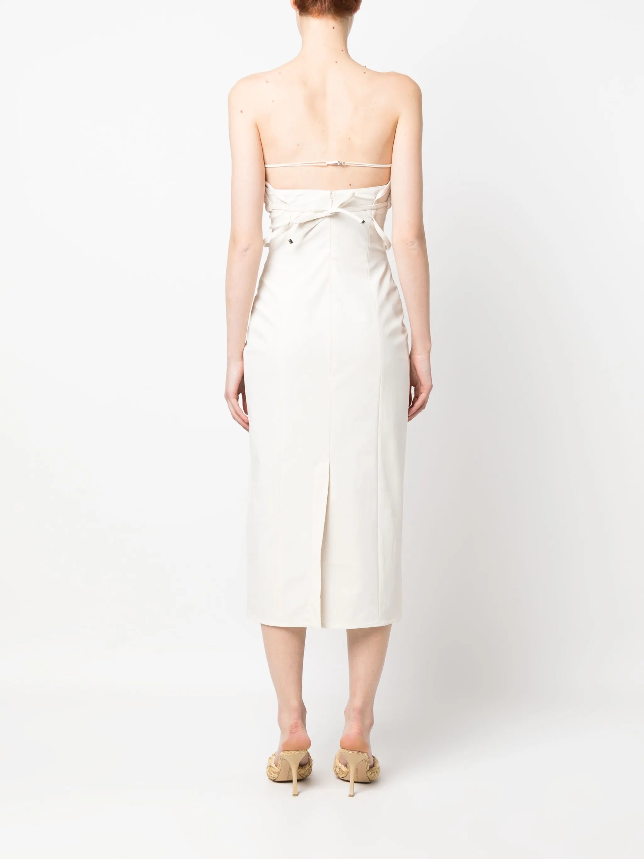 tailored strapless dress