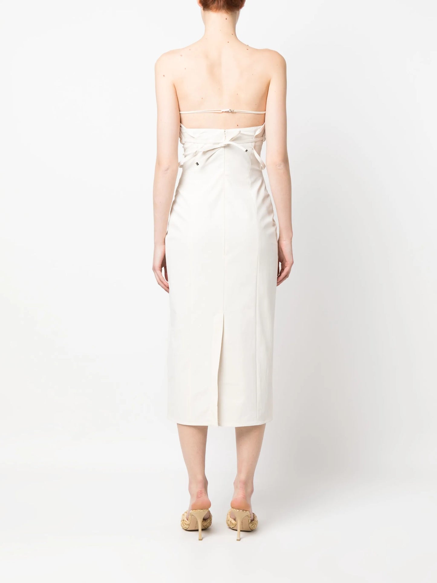tailored strapless dress